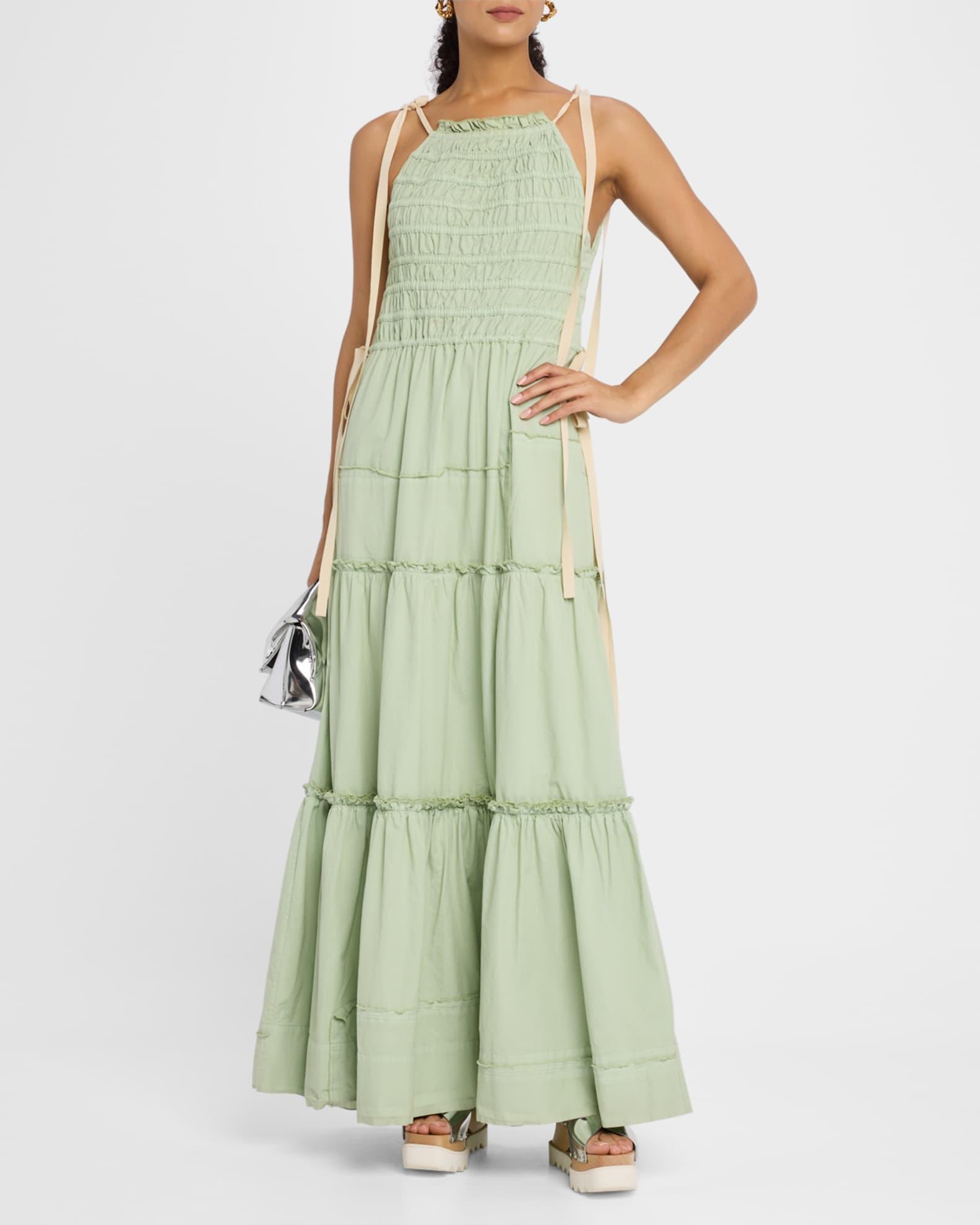 Sleeveless Smocked Maxi Dress  Product Image