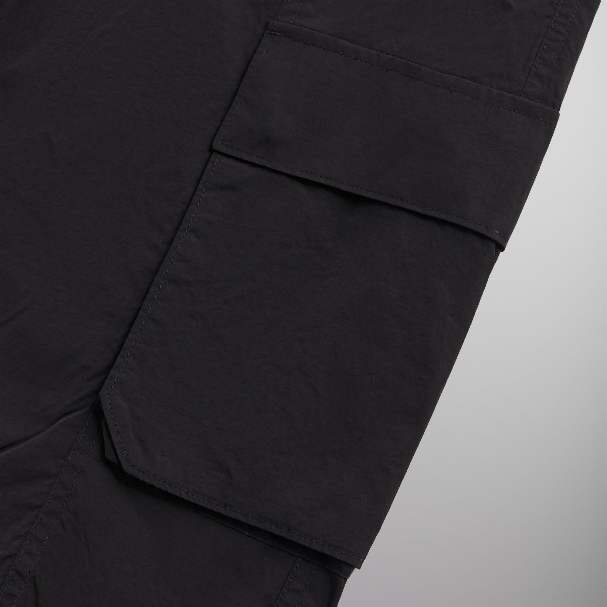 Kith Wrinkle Nylon Bristol Cargo Pant - Black Male Product Image