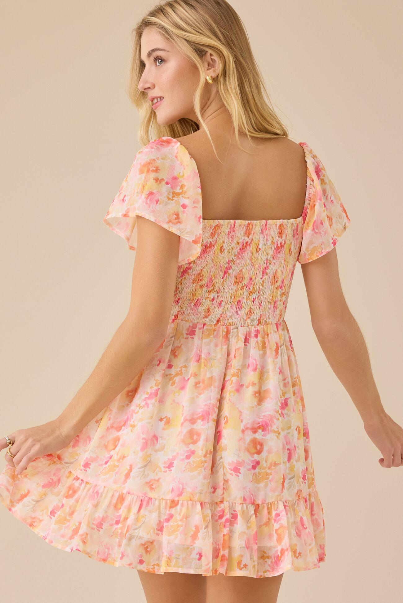 Sonnet Lace Ruffle Mini Dress Product Image