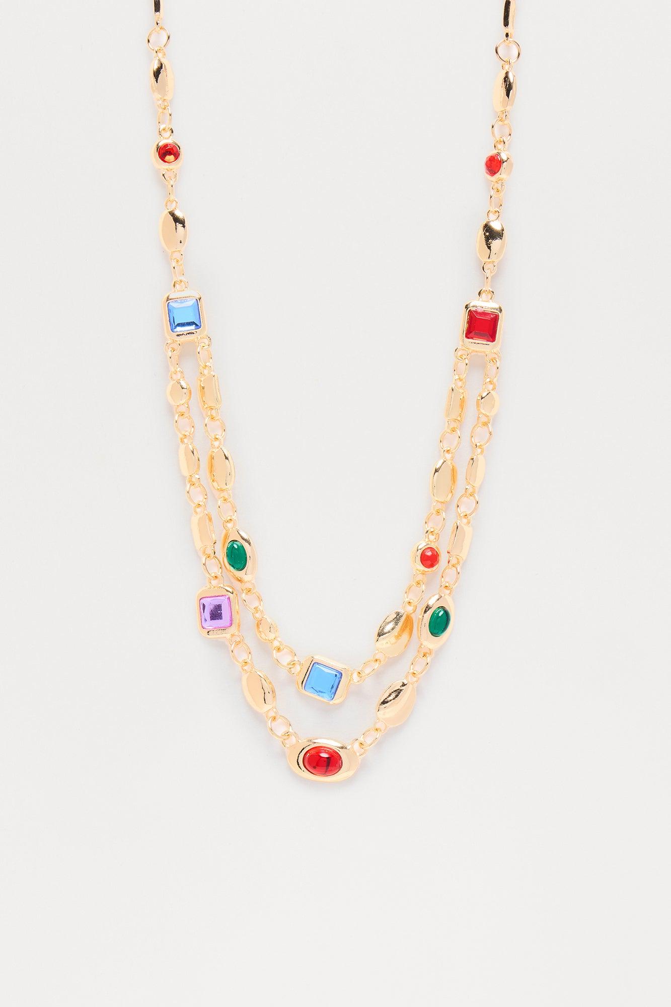 The Truest Gem Layered Necklace - Gold Product Image