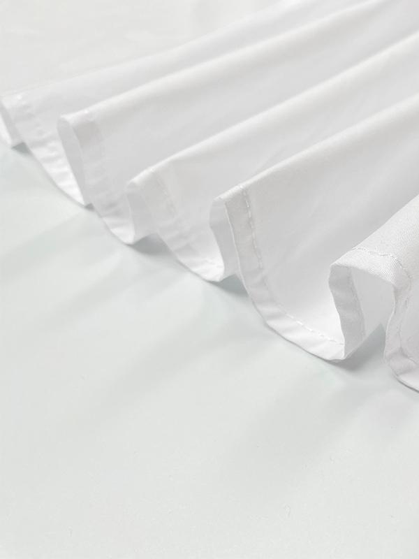 A-Line High Waisted Buttoned Pleated Pockets Solid Color Split-Joint V-Neck Maxi Dresses Product Image