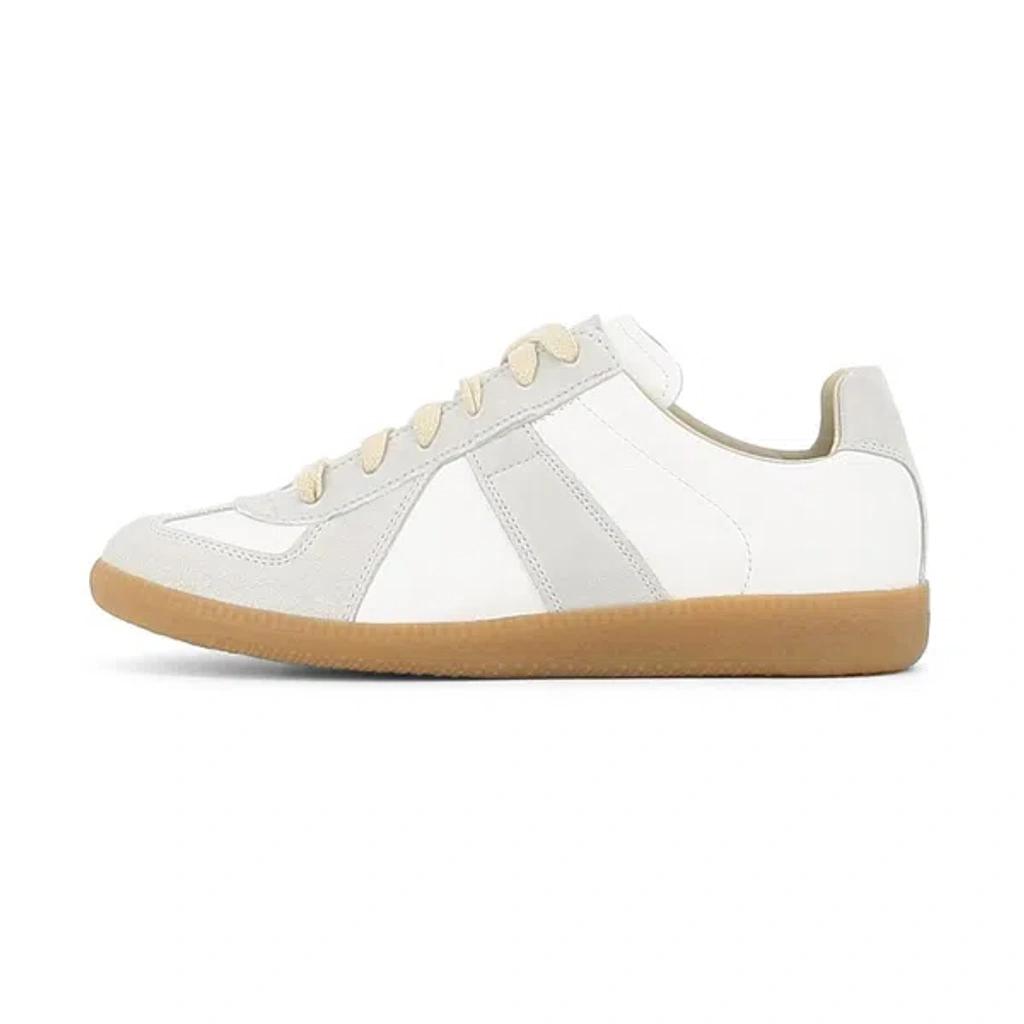 MAISON MARGIELA Replica Leather And Suede Sneakers In White Product Image