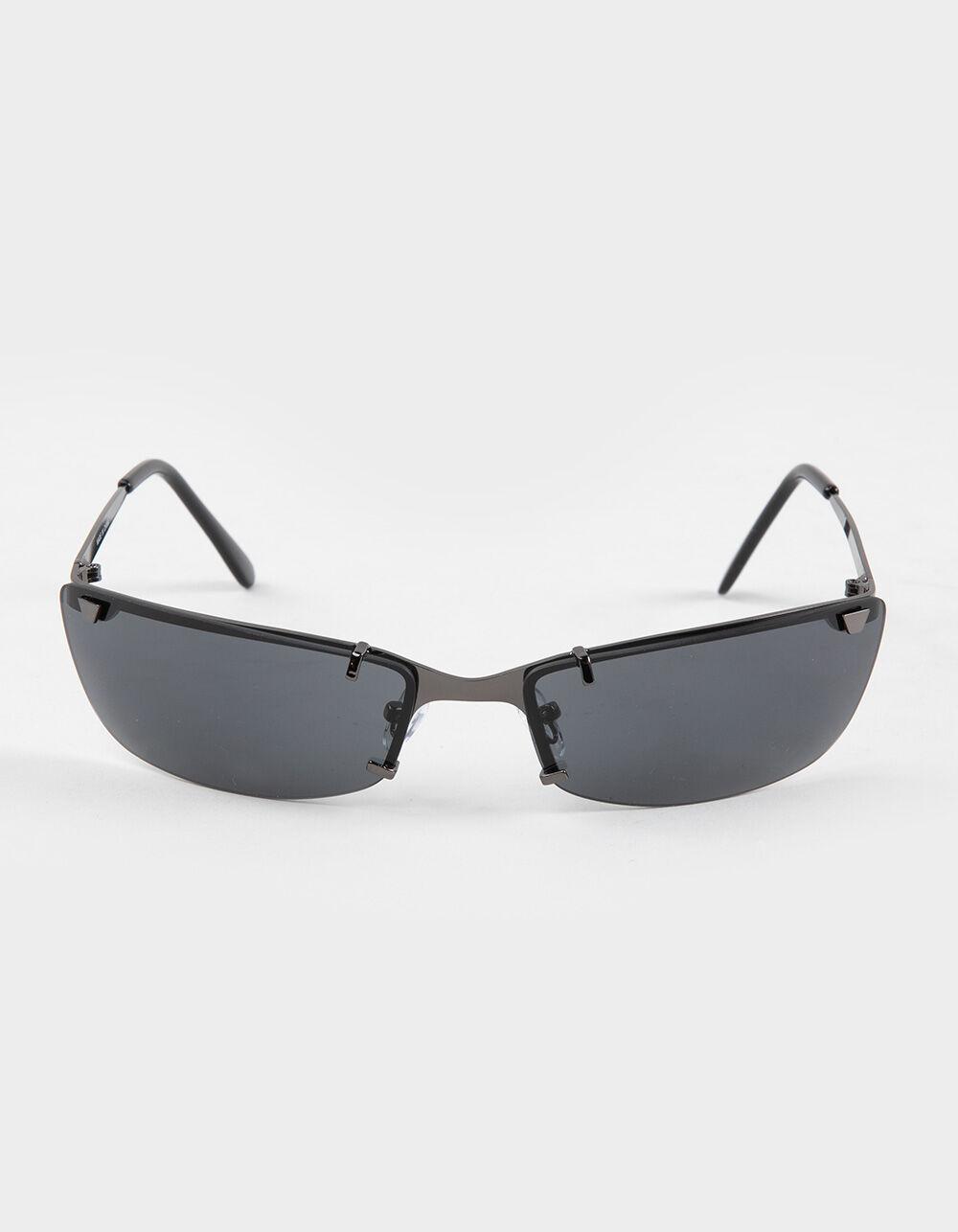 RSQ Matrix Rectangle Sunglasses - BLACK Product Image