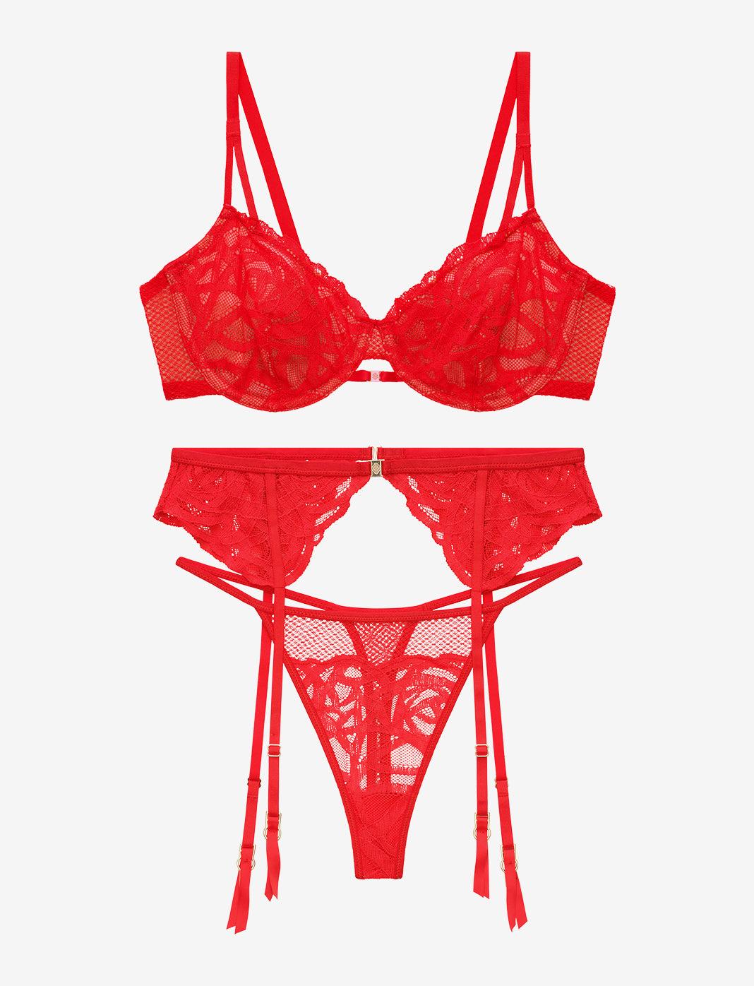Rose Lace Unlined Demi Bra Product Image