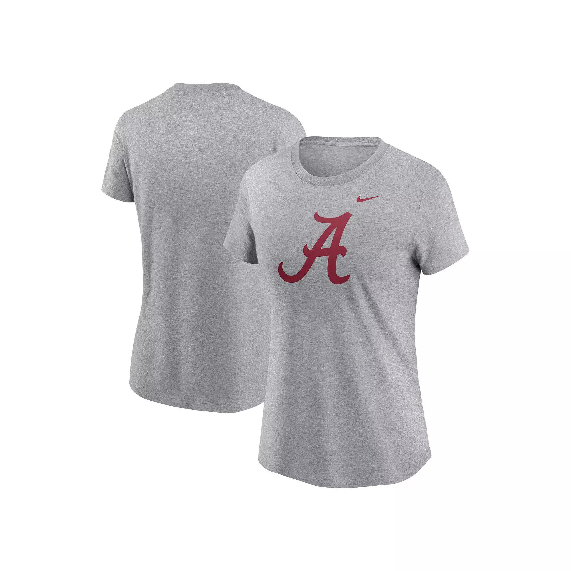 Women's Nike Heather Gray Alabama Crimson Tide Primetime Logo T-Shirt,  Product Image