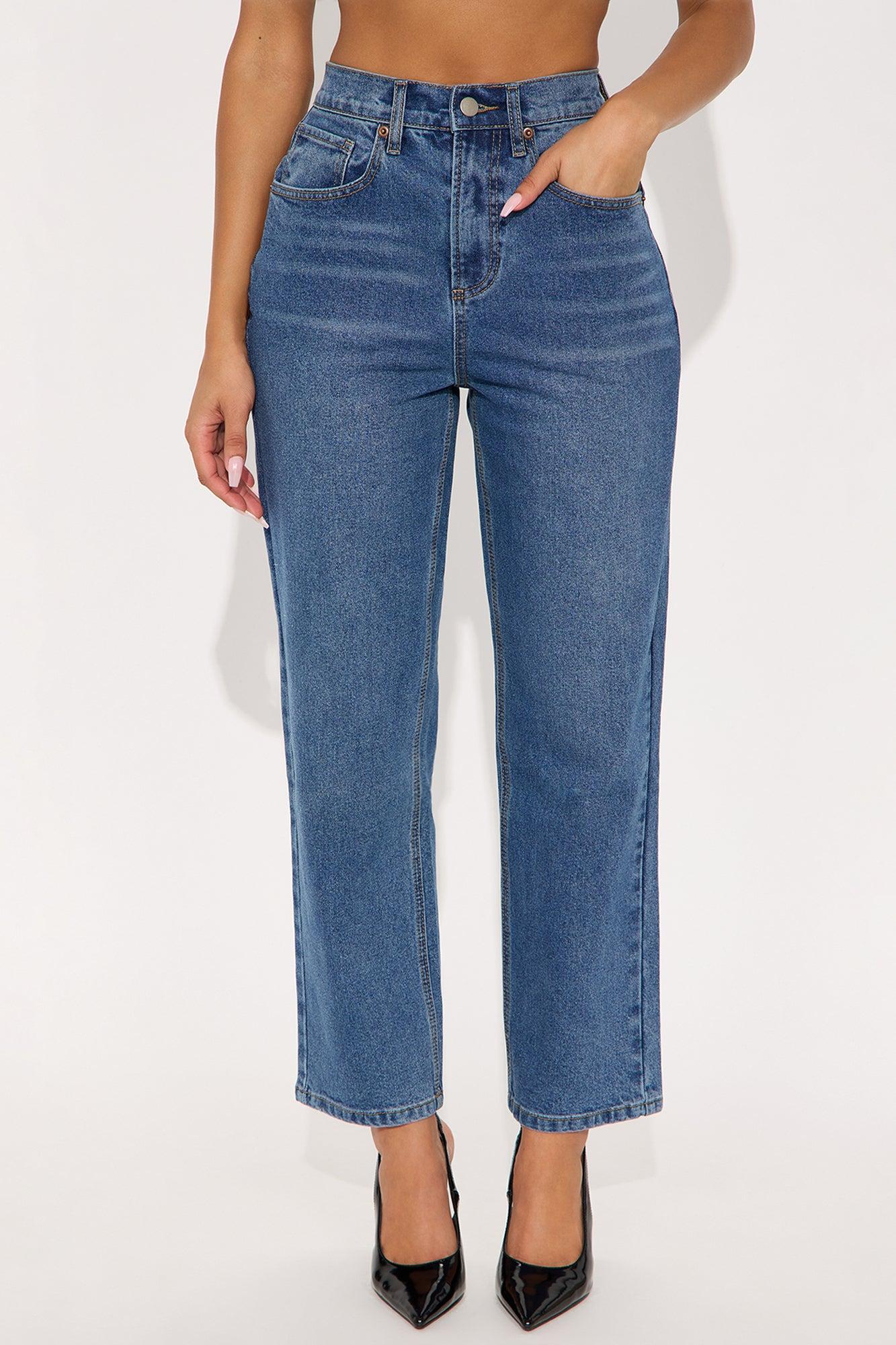 Jennifer 90's  Ankle Straight Leg Jeans - Medium Wash Female Product Image