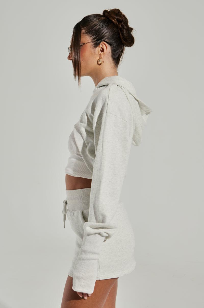 STINGY WITH MY TIME SUPER CROPPED SWEATSHIRT Product Image