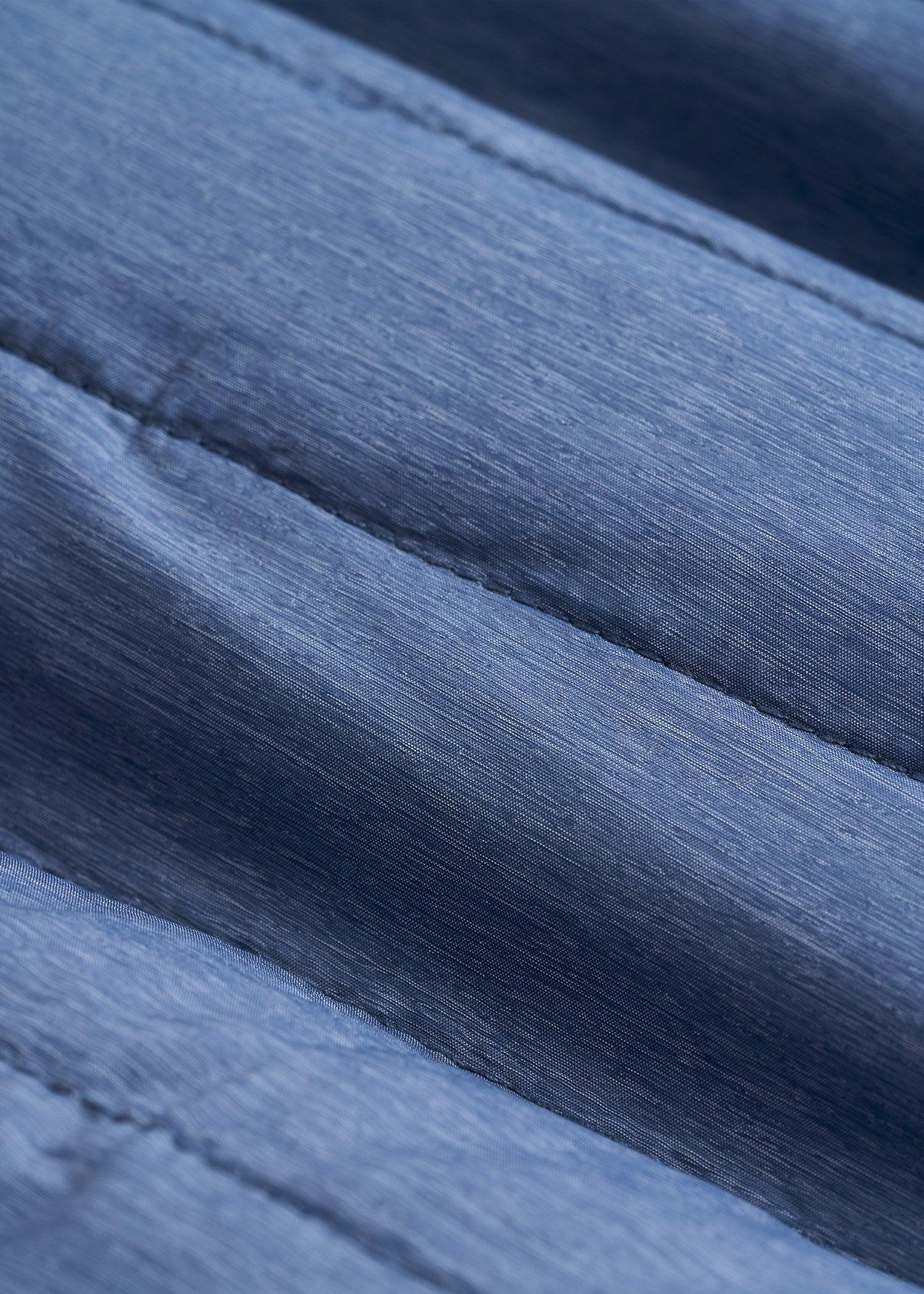 Packable Puffer Jacket for Tall Men in Steel Blue Male Product Image