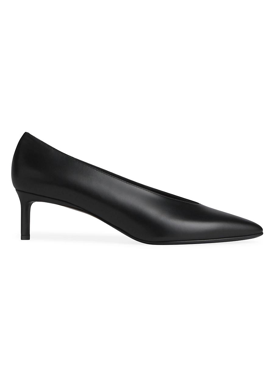 Womens 55MM Leather Pointed Ballerina Pumps Product Image