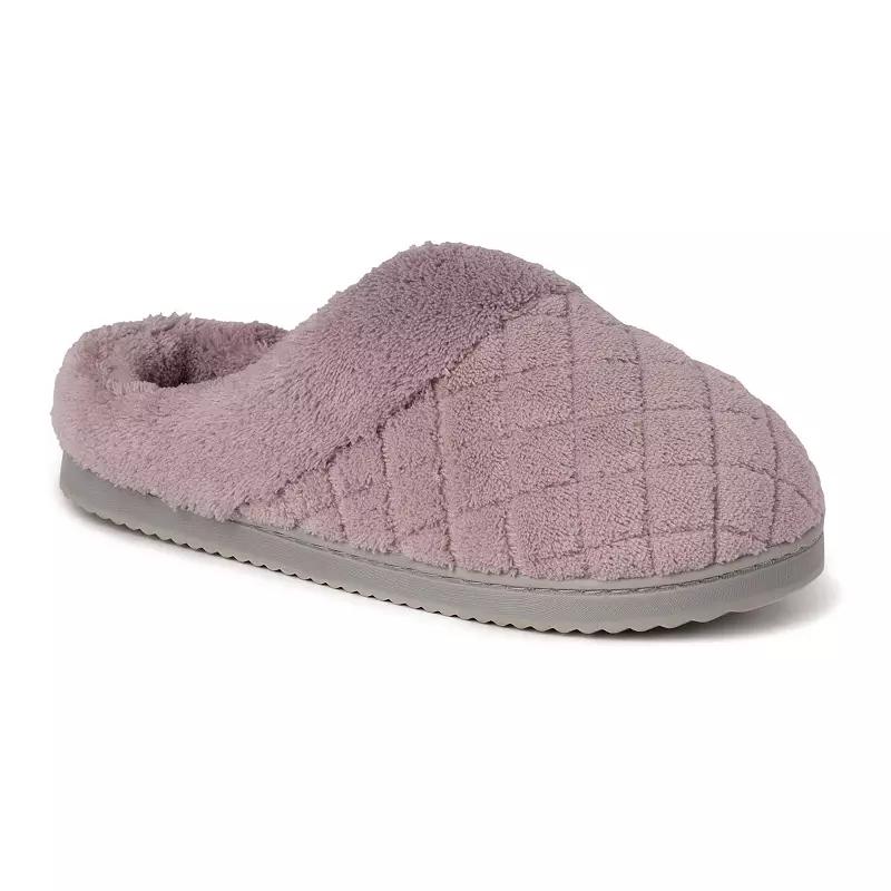 Dearfoams Libby Womens Quilted Terry Clog Slippers Product Image