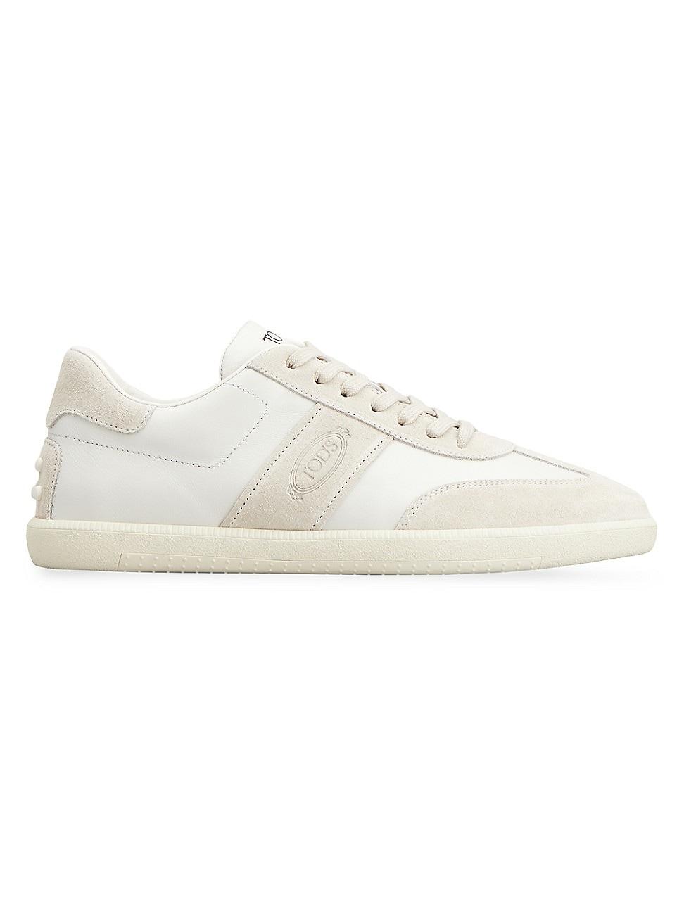 Tods Mens Tabs Leather Sneakers Product Image