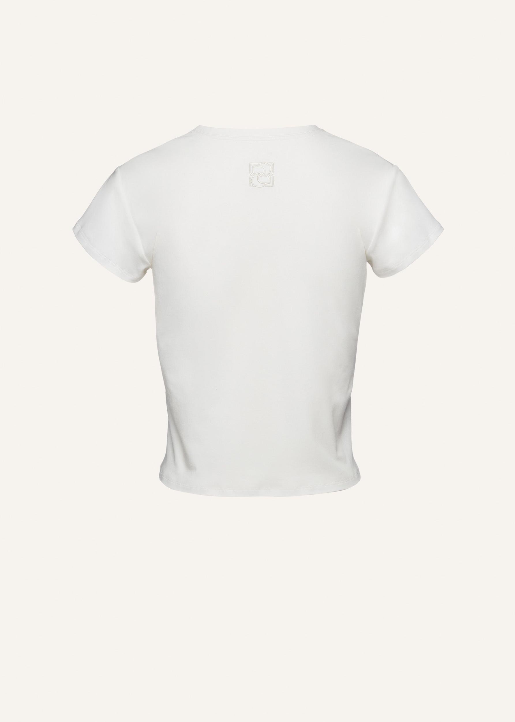 Cotton t-shirt in white Product Image