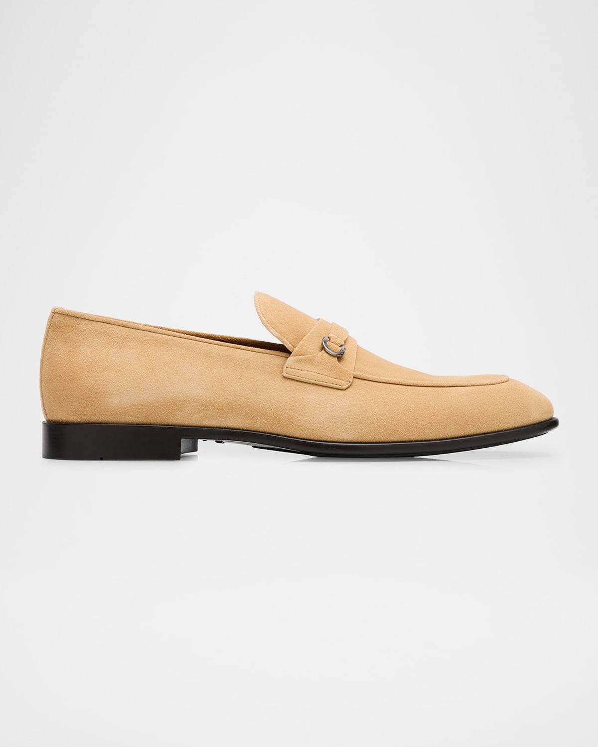 Men's Desio Suede Gancio Penny Loafers Product Image