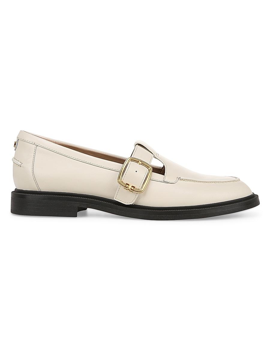 Womens Elaina T-Strap Leather Loafers Product Image