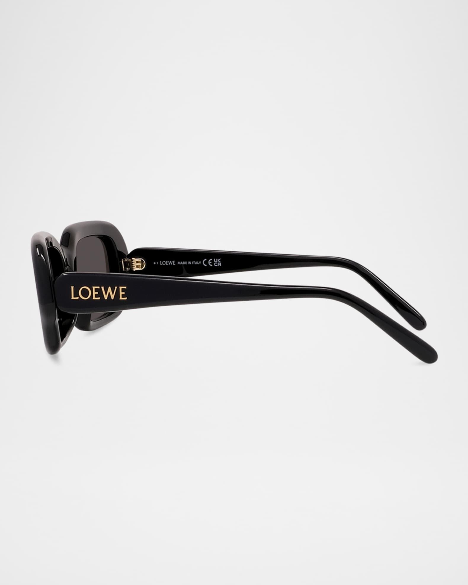 Men's LW40158IM Acetate Rectangle Sunglasses Product Image