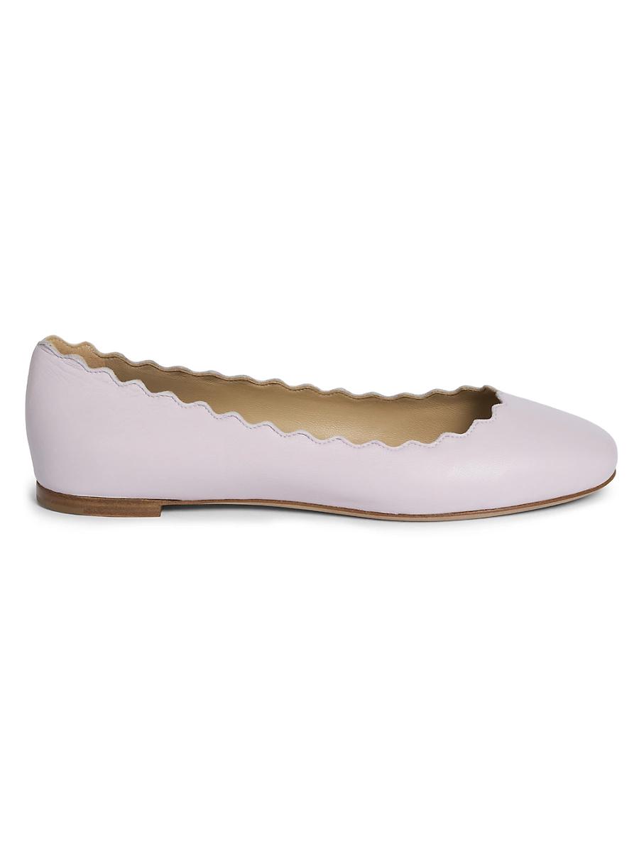 Womens Lauren Leather Ballet Flats Product Image