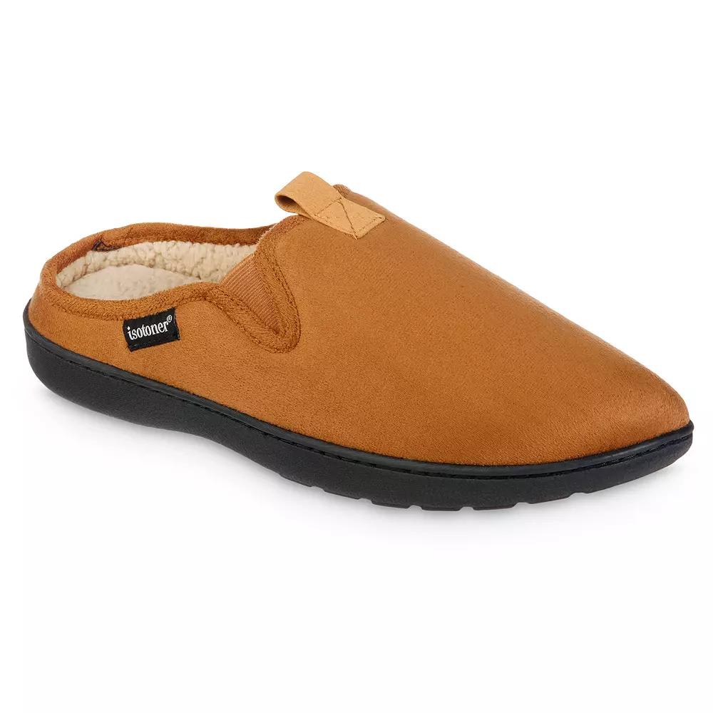 Isotoner Men's Recycled Vincent Hoodback Slippers - Navy Blue M Product Image