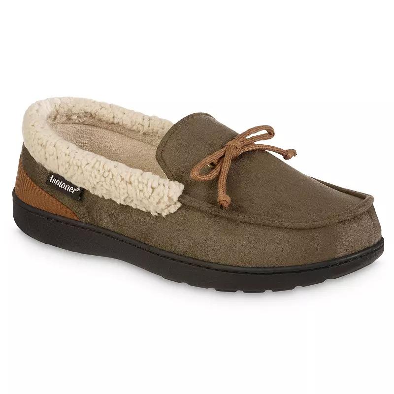 isotoner Gel Infused Memory Foam Vincent Men's Moccasin Slippers,  Product Image