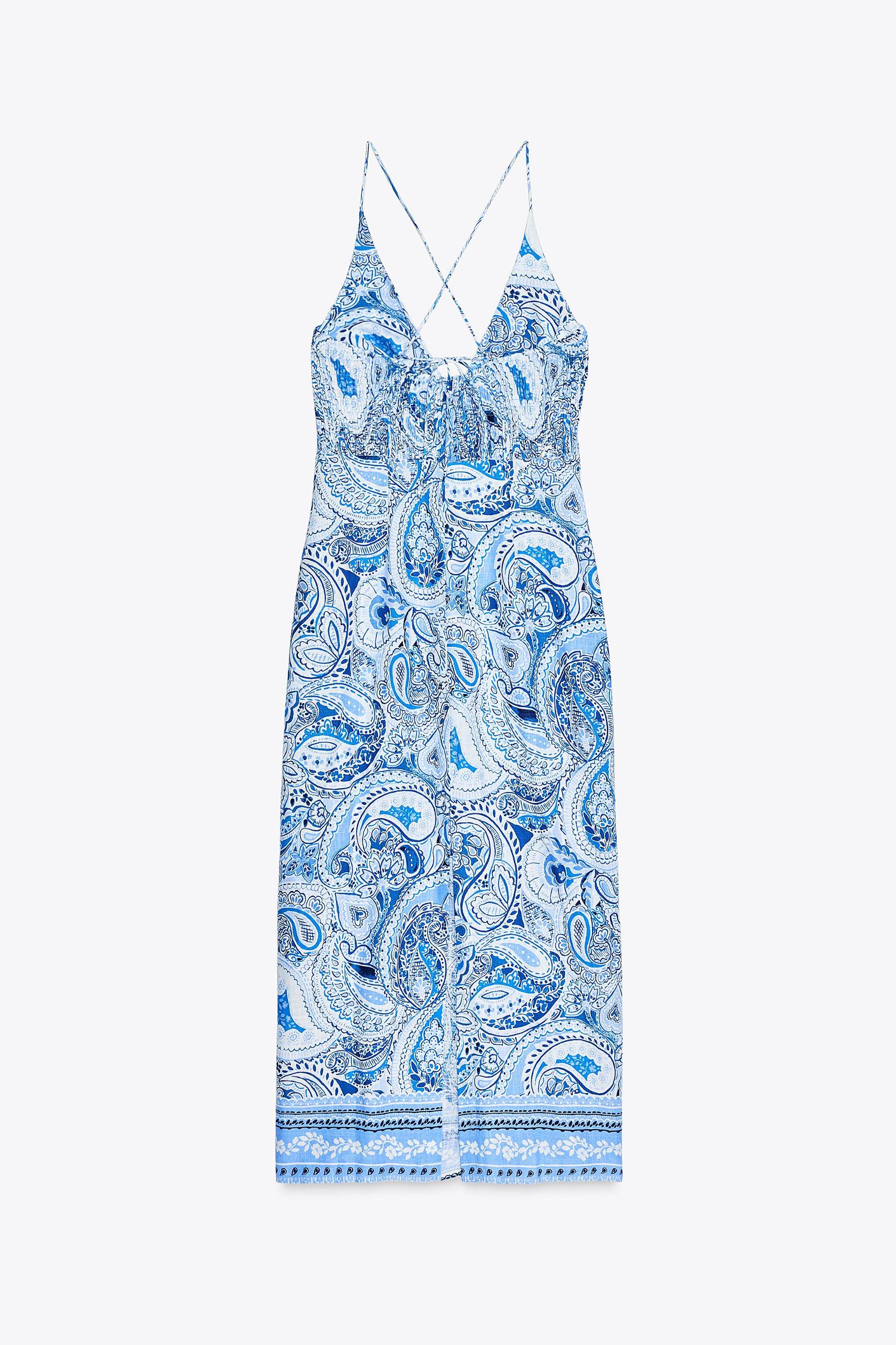 KNOT PRINT MIDI DRESS Product Image