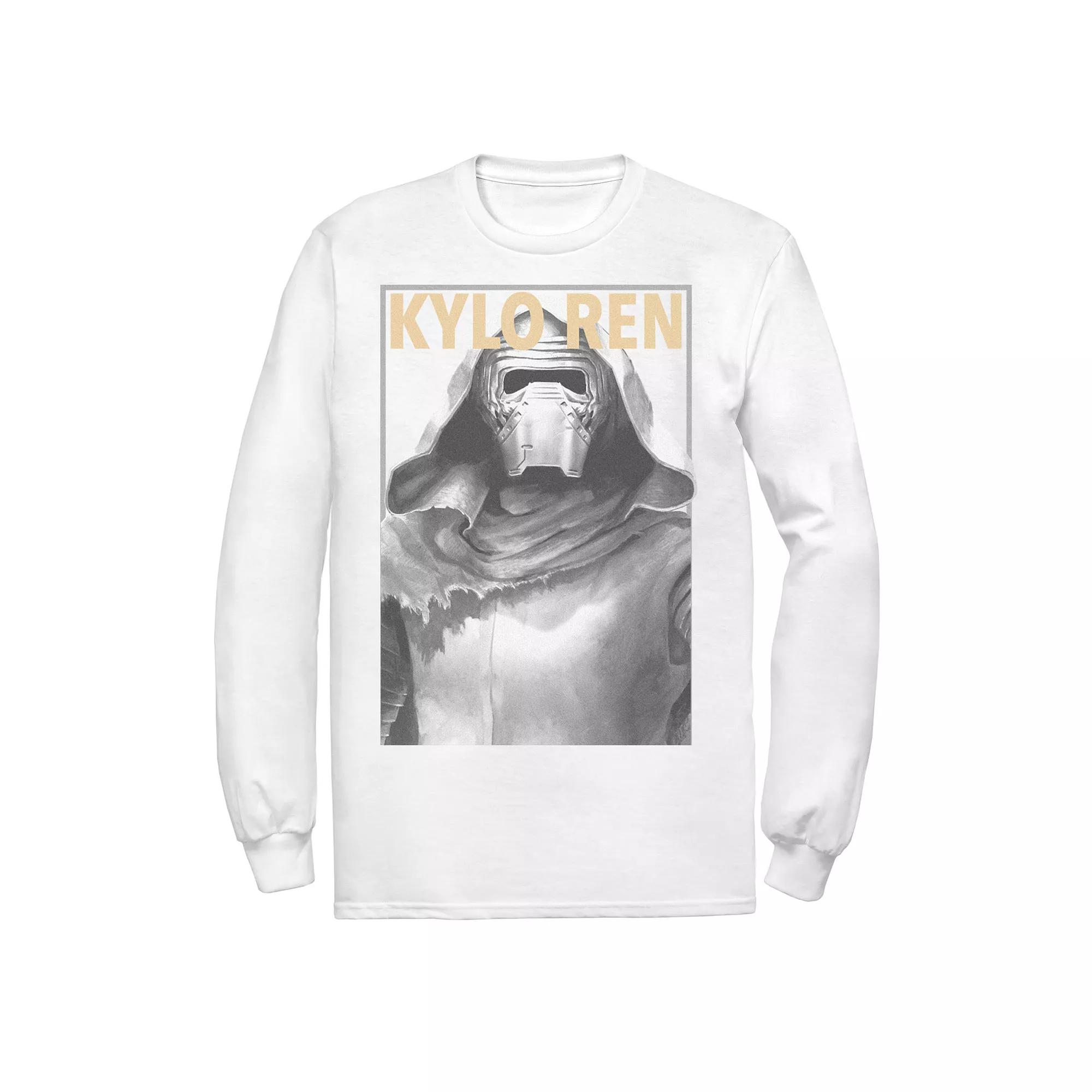 Men's Star Wars Faded Long Sleeve Graphic Tee, Size: XXL, White Product Image