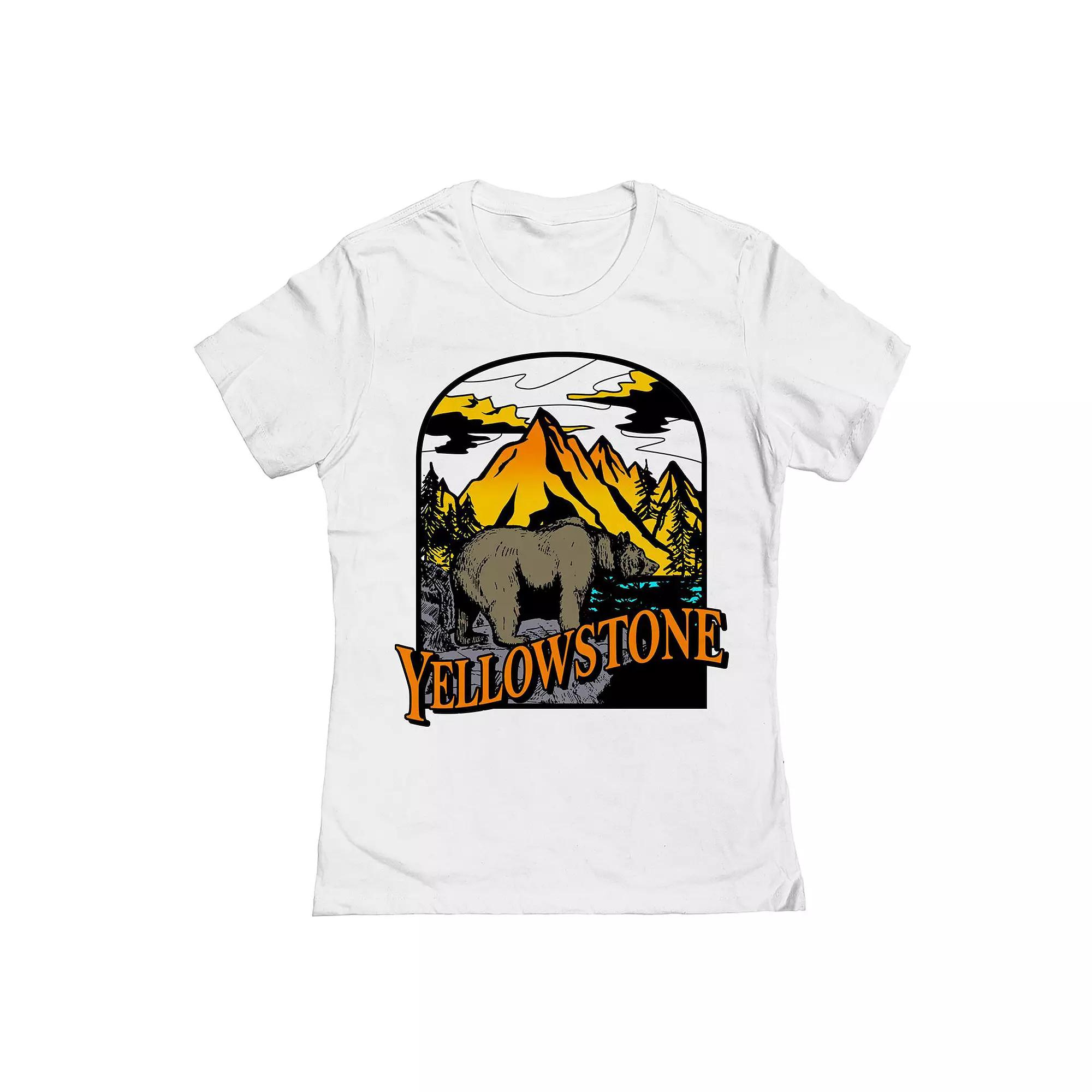 Juniors Yellowstone Vintage Womens Graphic Tee, Girls Product Image