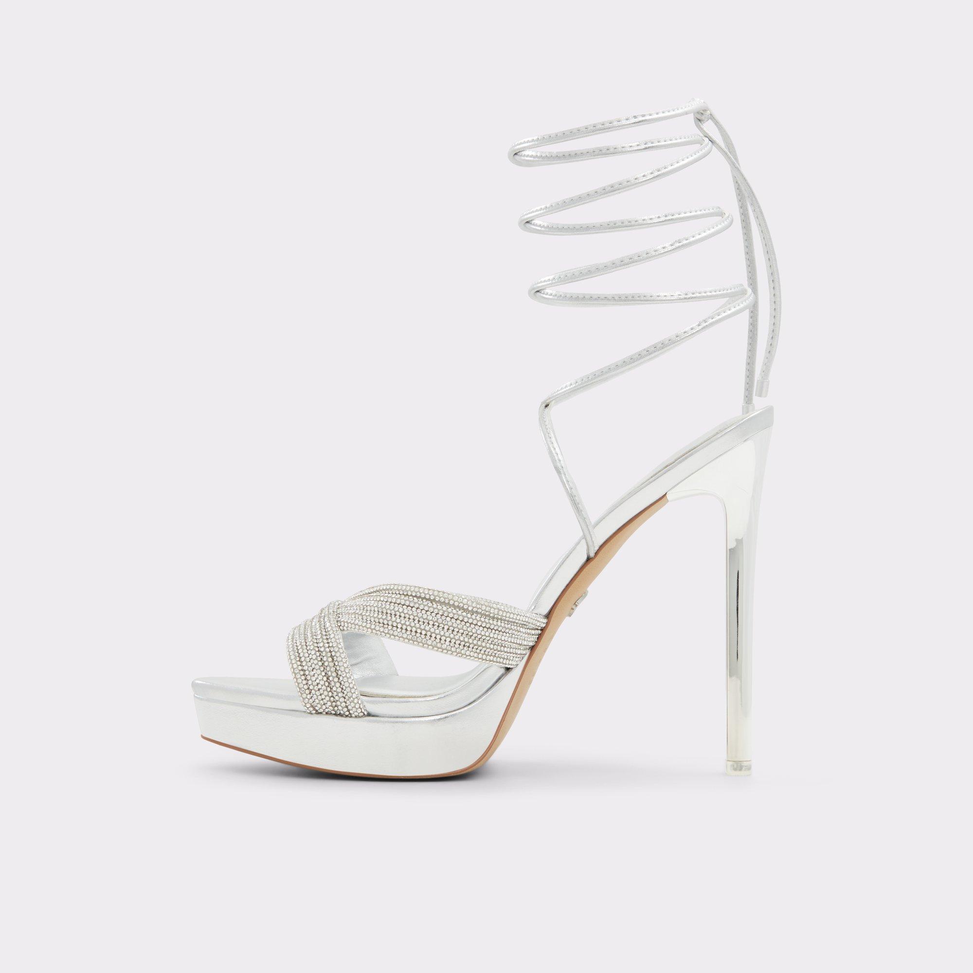 Vivyana Silver Women's Strappy sandals | ALDO US Product Image