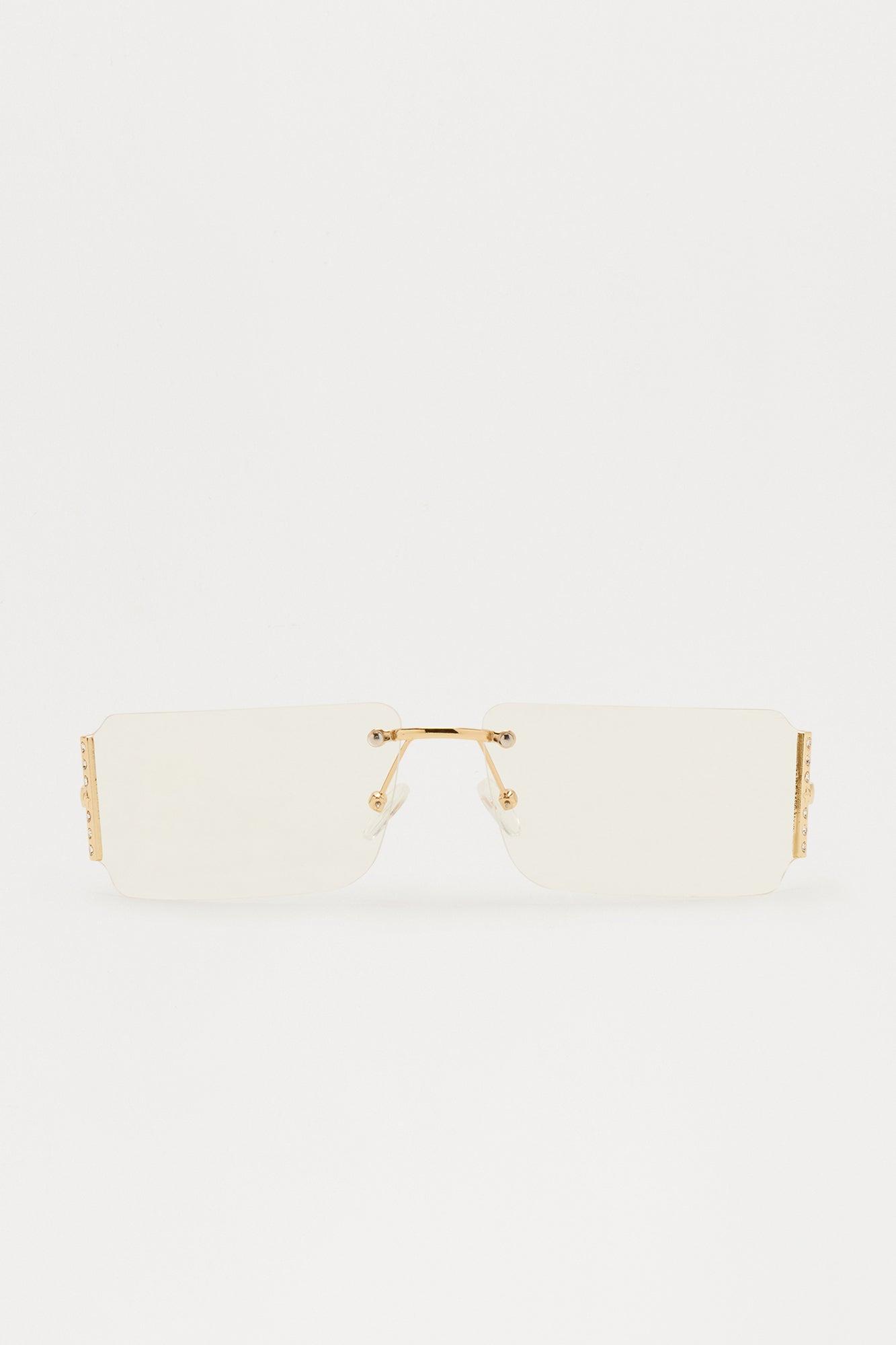 Waiting For You Rimless Square Sunglasses - Clear Product Image