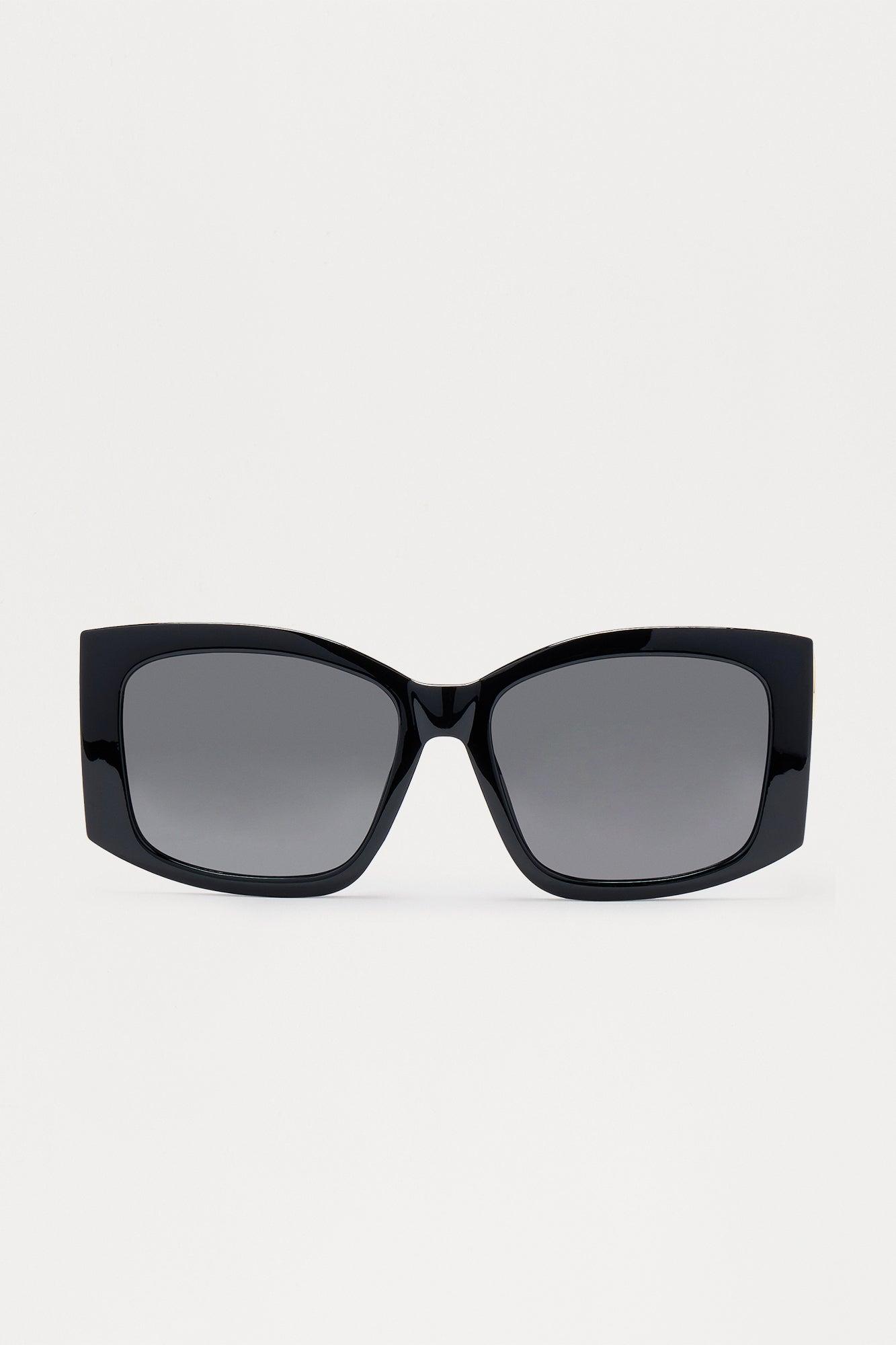 Queen Of Hearts Oversized Square Sunglasses - Black Female Product Image