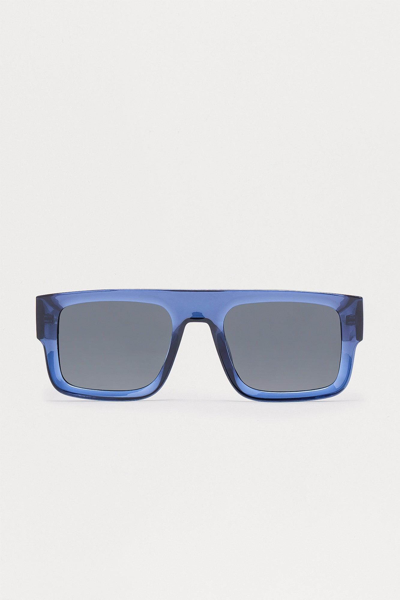 Wellington Flat Top Sunglasses - Navy/combo Product Image