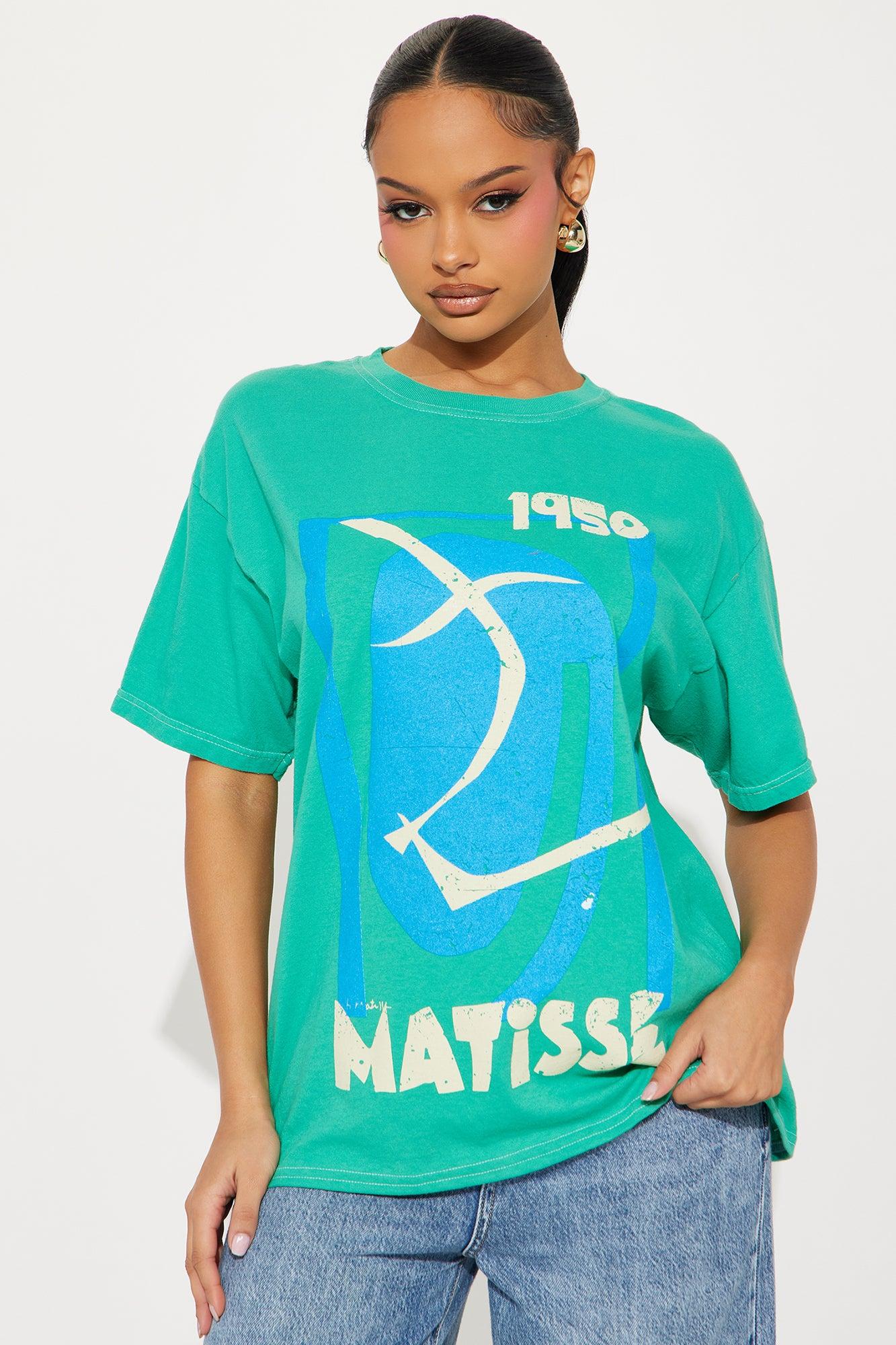 Matisse Art Tee - Teal Product Image