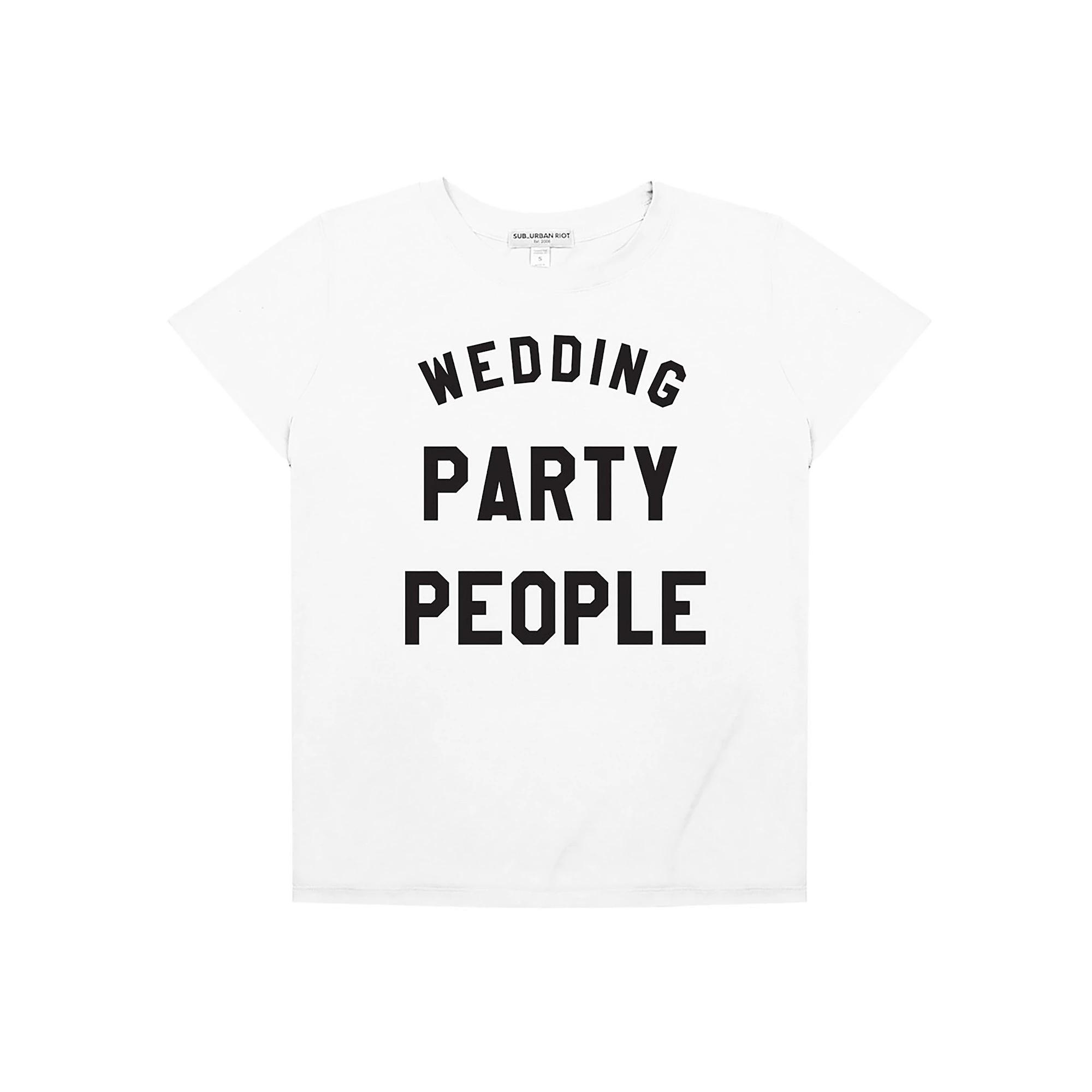 Womens Suburban Riot Wedding Party People Loose Fit Graphic Tee, Girls Product Image