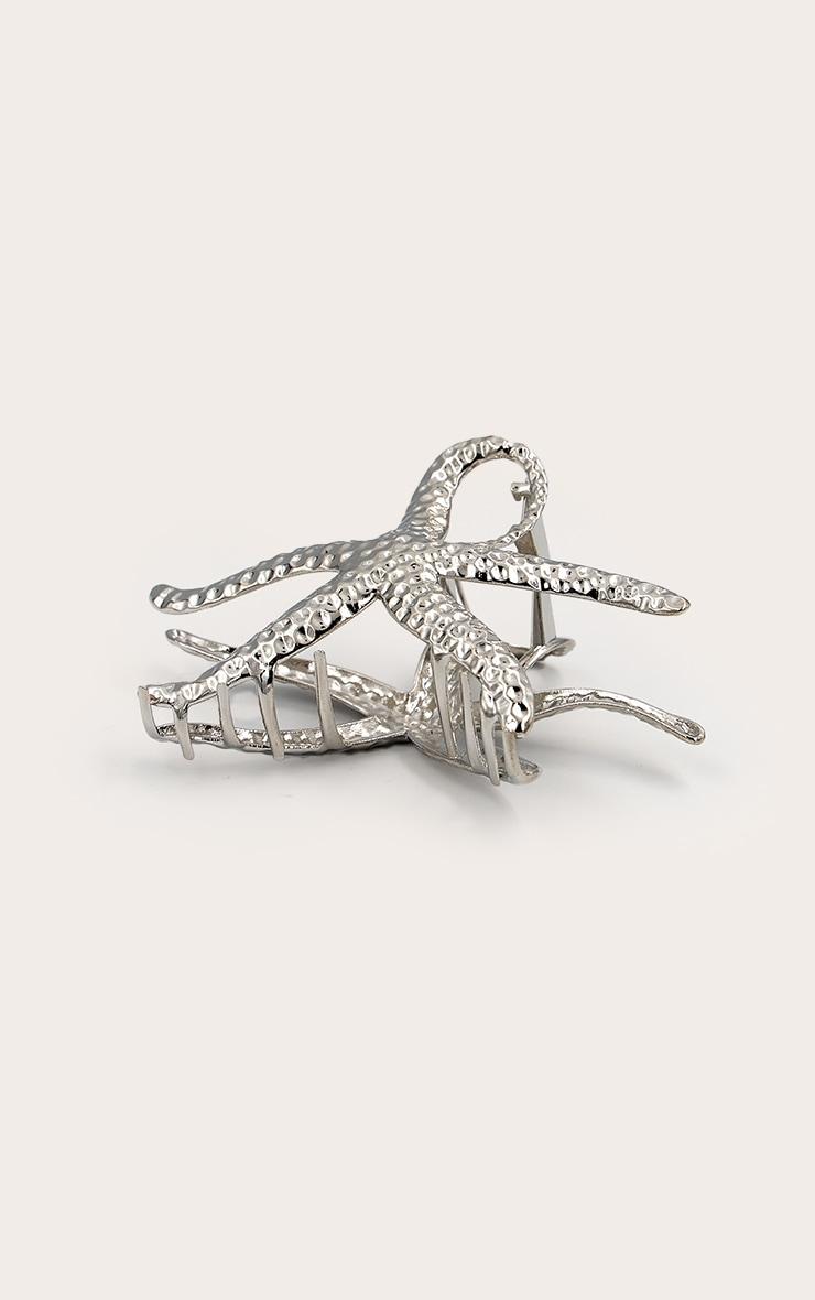 Silver Starfish Claw Clip Product Image