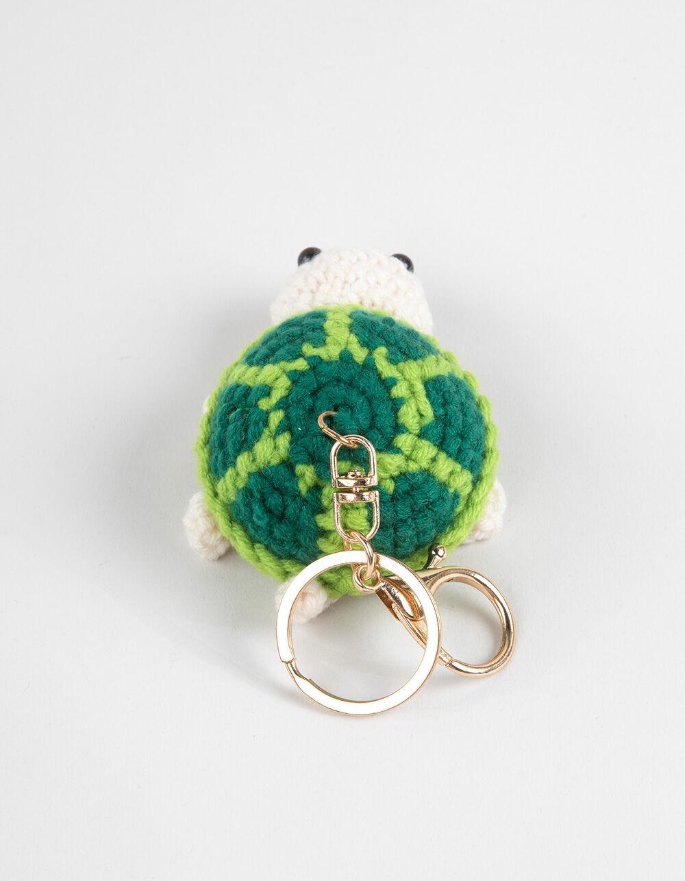 FULL TILT Crochet Turtle Bag Charm - MULTI Product Image