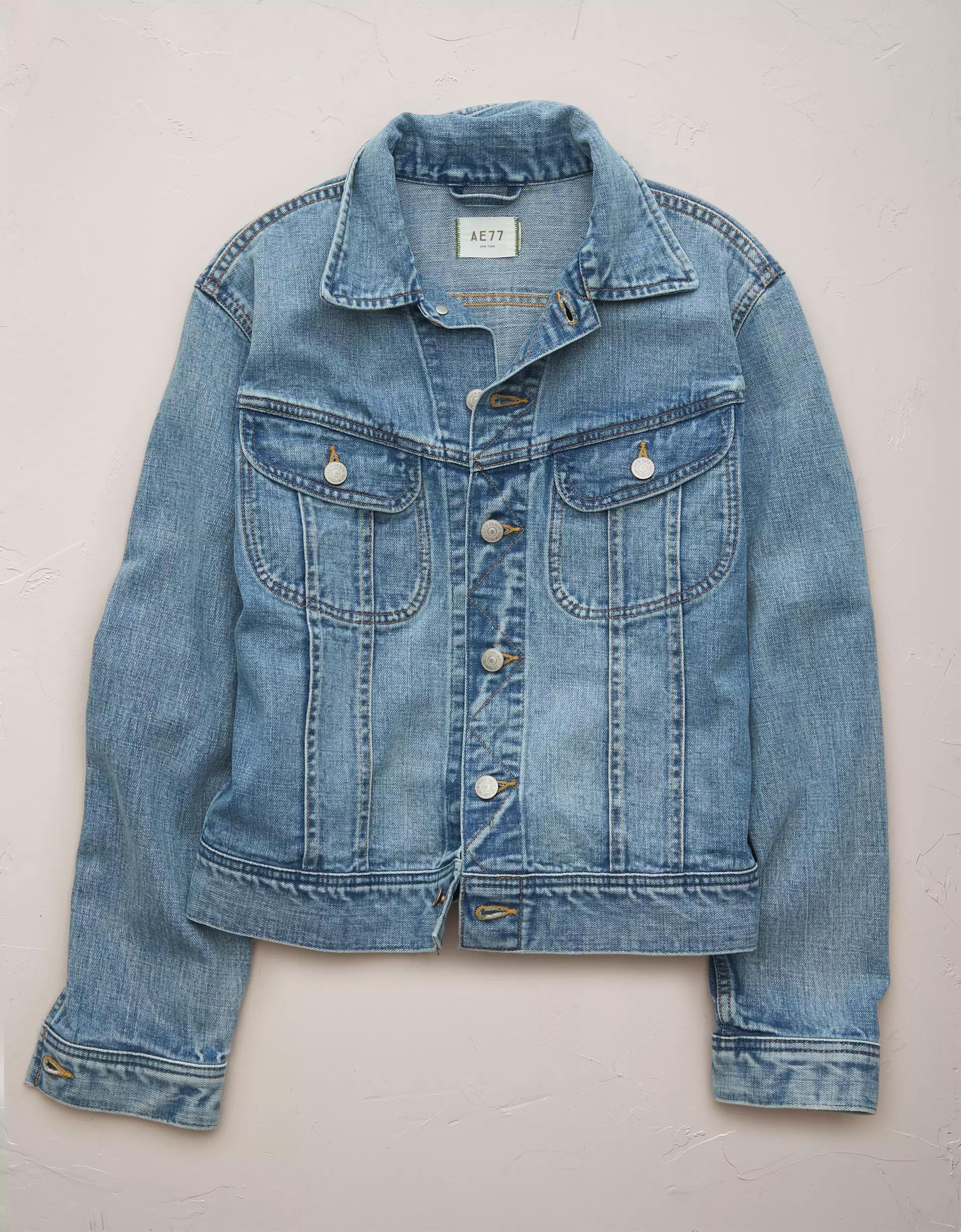 AE77 Premium Rider Denim Jacket Product Image