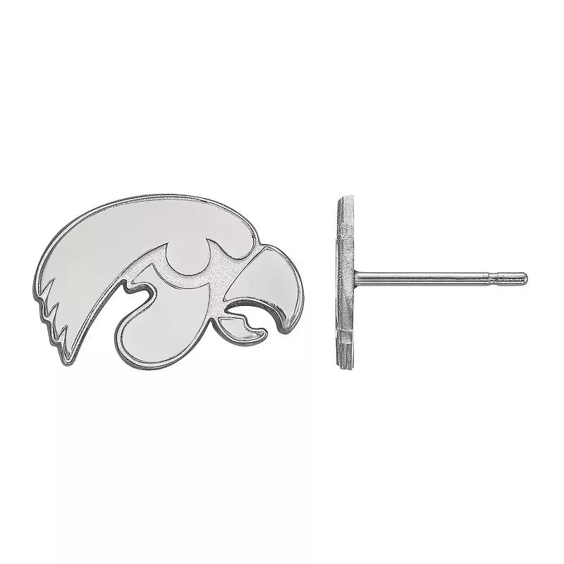 LogoArt Sterling Silver Iowa Hawkeyes Extra Small Post Earrings, Women's,  Product Image