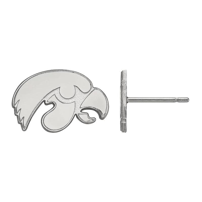 LogoArt Sterling Silver Iowa Hawkeyes Extra Small Post Earrings, Women's,  Product Image