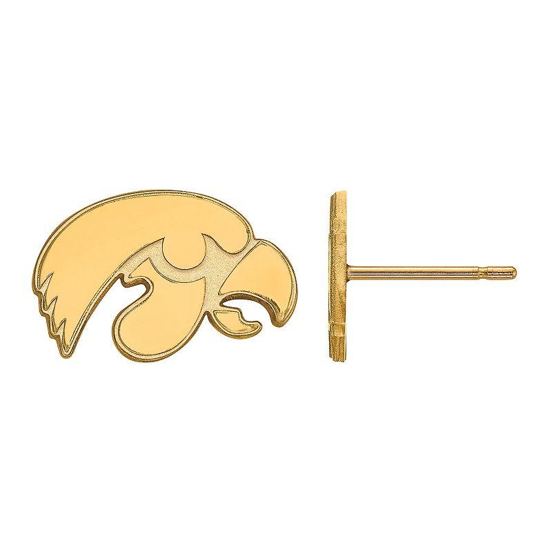 LogoArt Sterling Silver Iowa Hawkeyes Extra Small Post Earrings, Women's,  Product Image