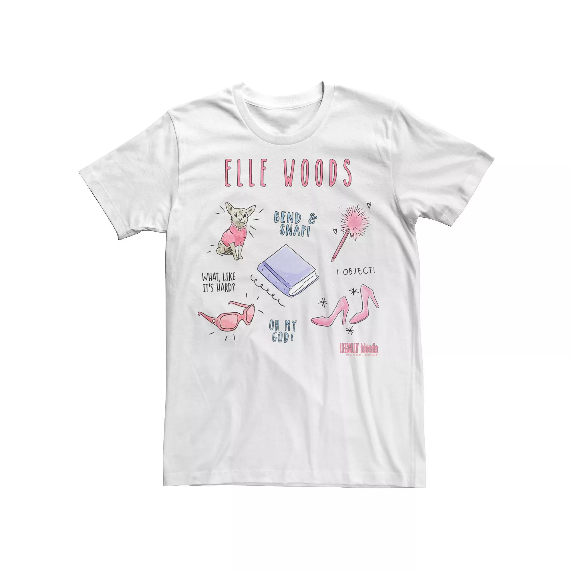 Men's Legally Blonde Elle Woods Sketches Tee,  Product Image