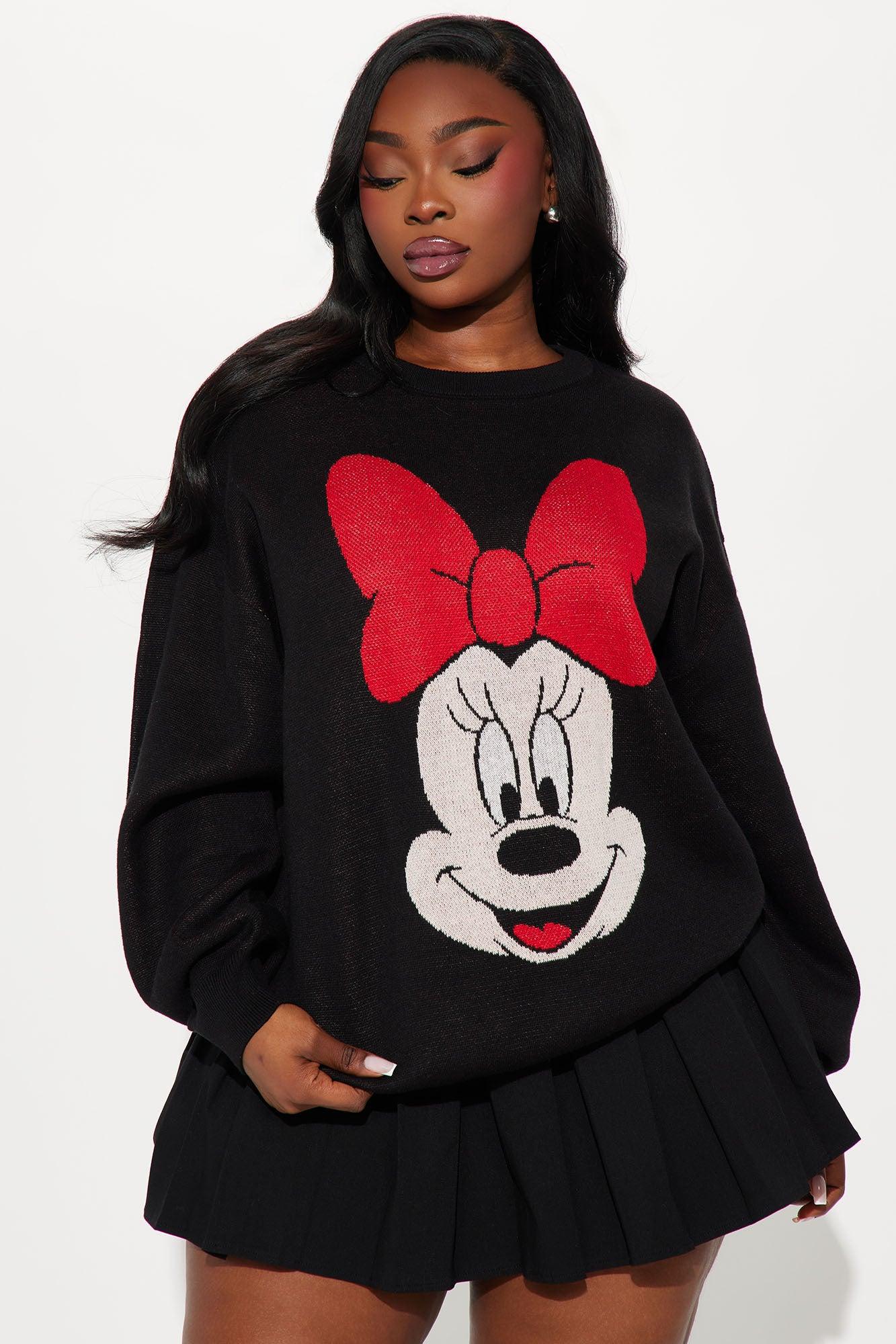 Minnie Mouse Wink Sweater - Black/combo Female Product Image
