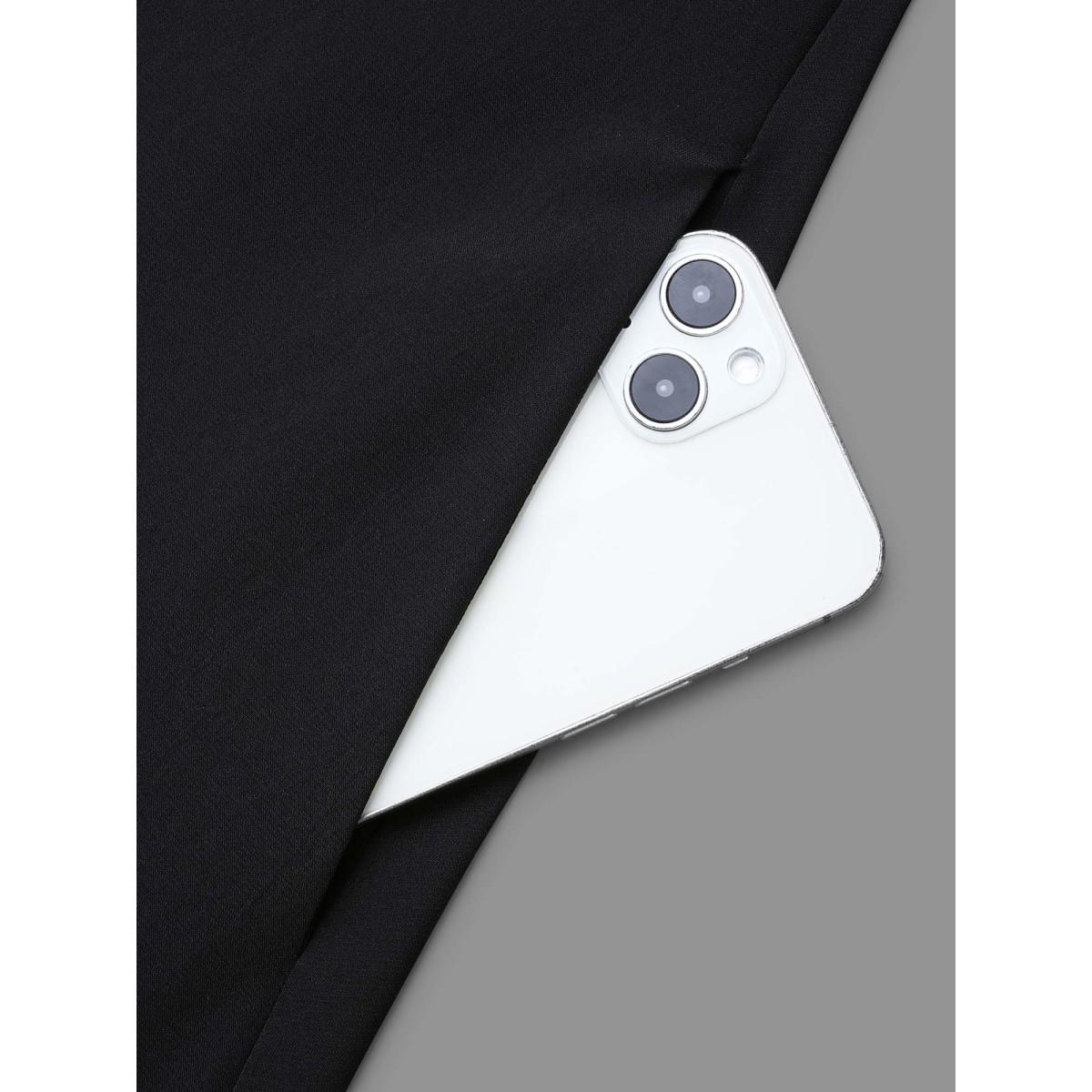 Plus Size Leopard Print Two-Piece Elastic Waist Dress Black Women Elegant Patchwork Notched collar Long Sleeve Curvy BloomChic 10/M Product Image