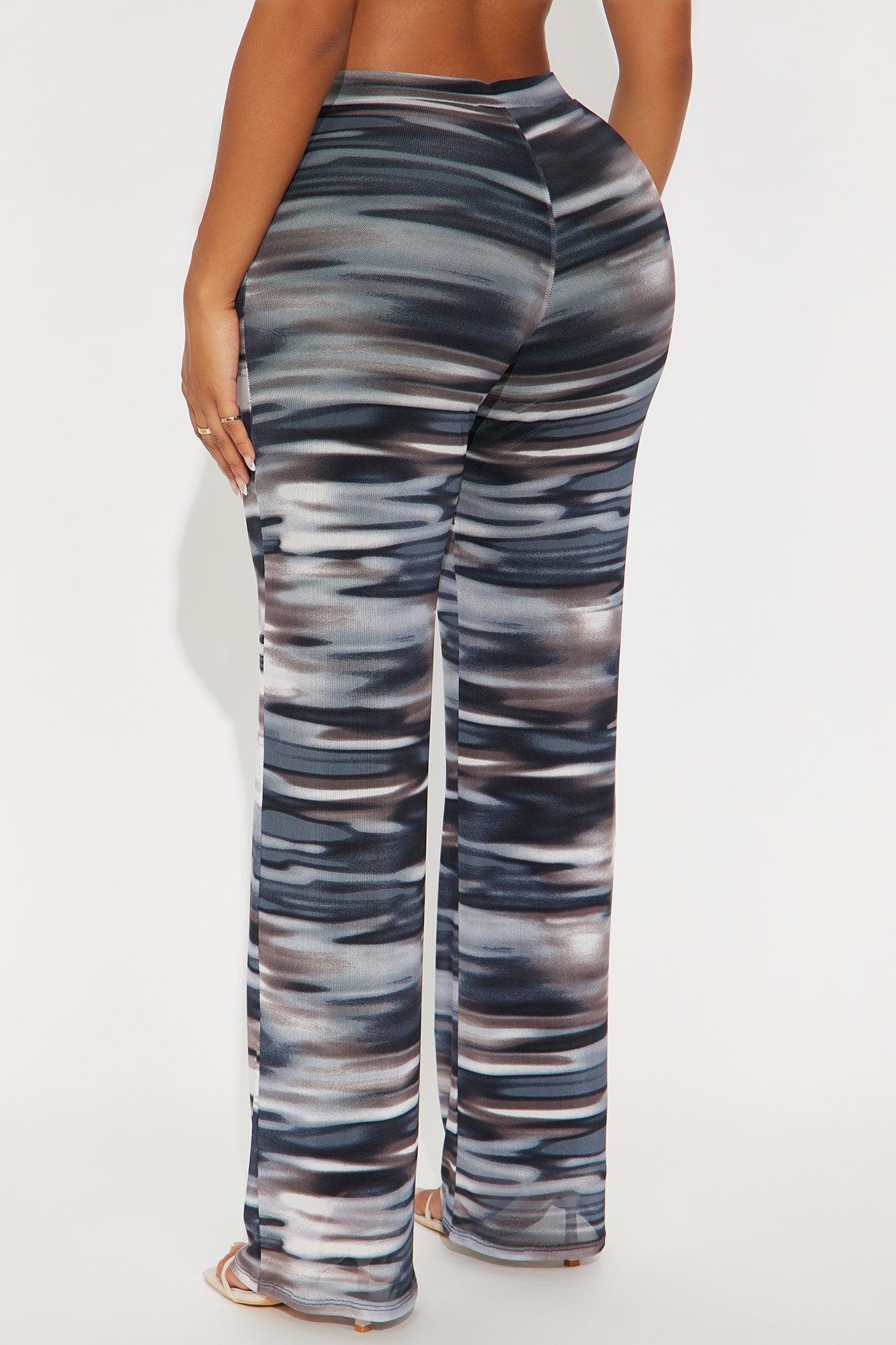 Indie Abstract Mesh Pant 33″ - Blue/combo Female Product Image