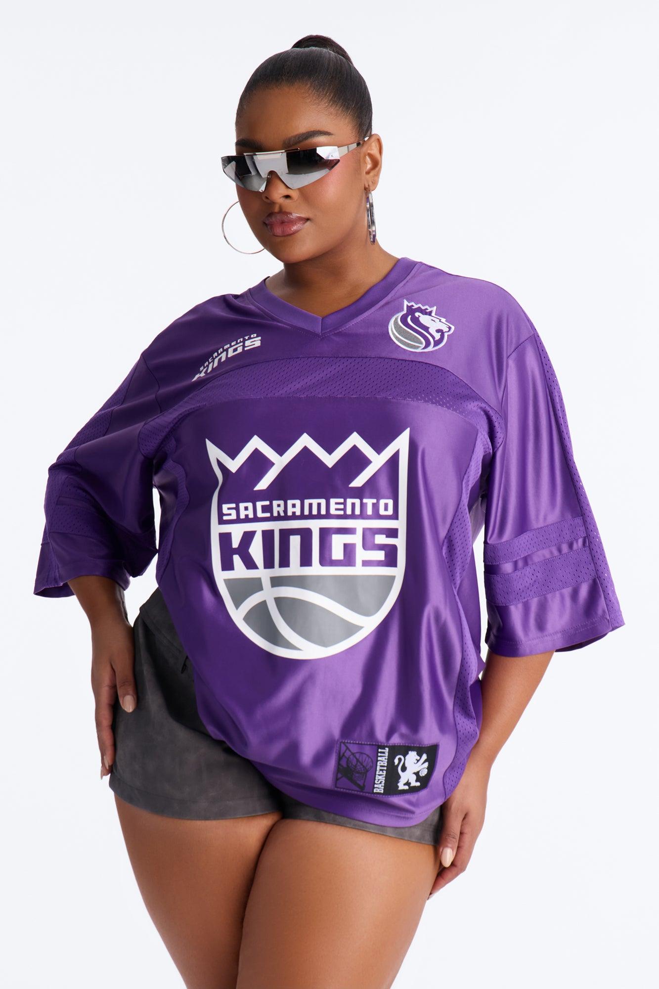 NBA Kings Oversized Mesh Tee - Purple Female Product Image