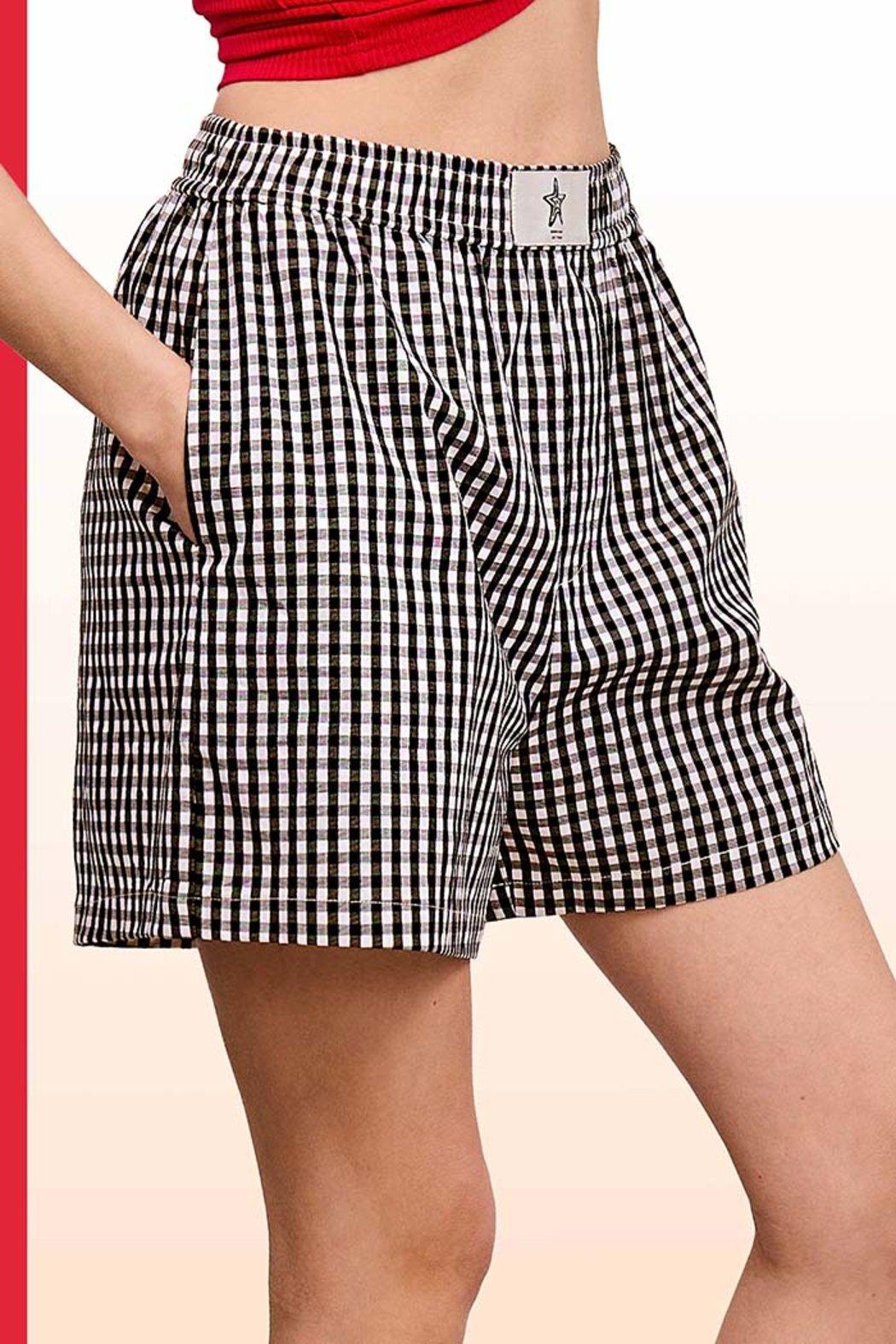 Gingham Check Boxer Shorts Product Image