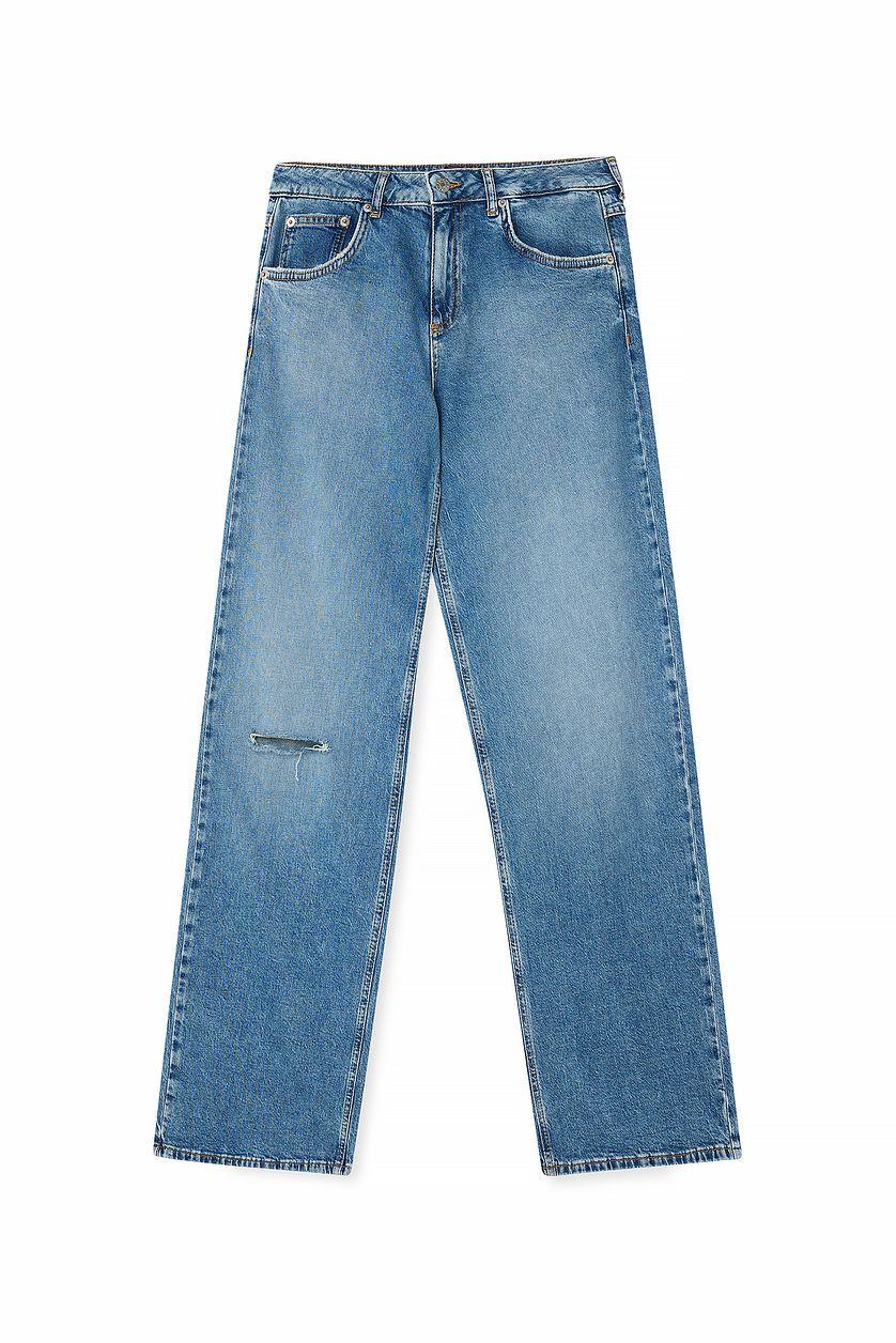Wide Leg Mid Waist Jeans Product Image
