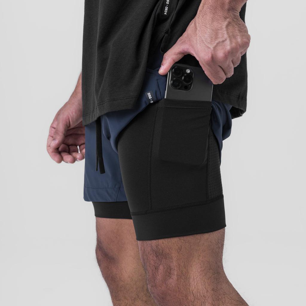 0865. Tetra-Lite® 5" Liner Short - Black "Wings"/Black Male Product Image