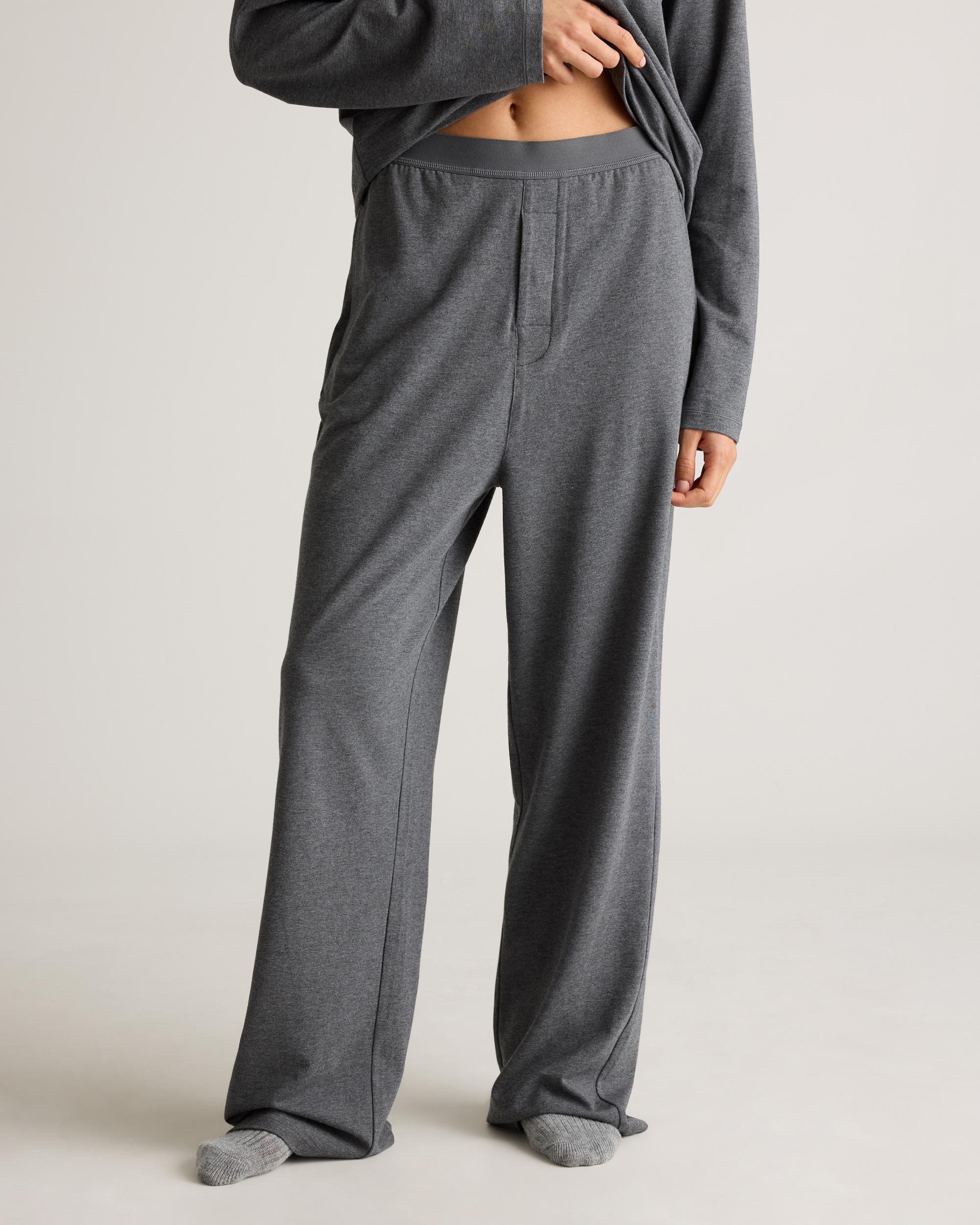 Quince | Women's Dream Lounge Oversized Long Sleeve Pajama Set Size XL, Cotton Product Image