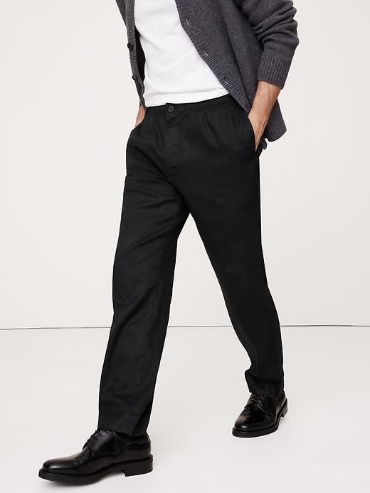 Italian Linen-Cotton Pull-On Pant Product Image
