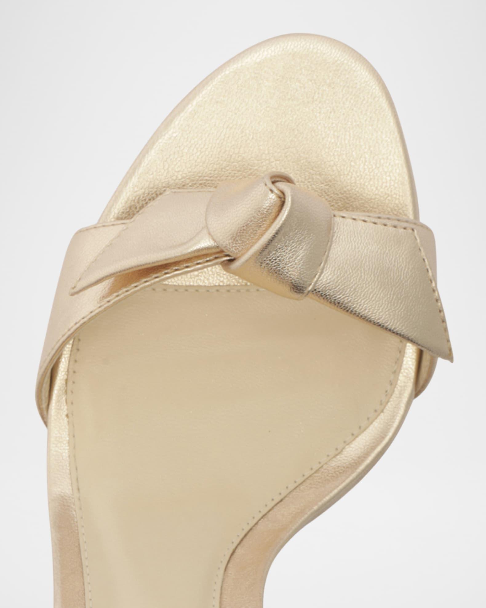 Mabeleh Metallic Leather Platform Sandals Product Image