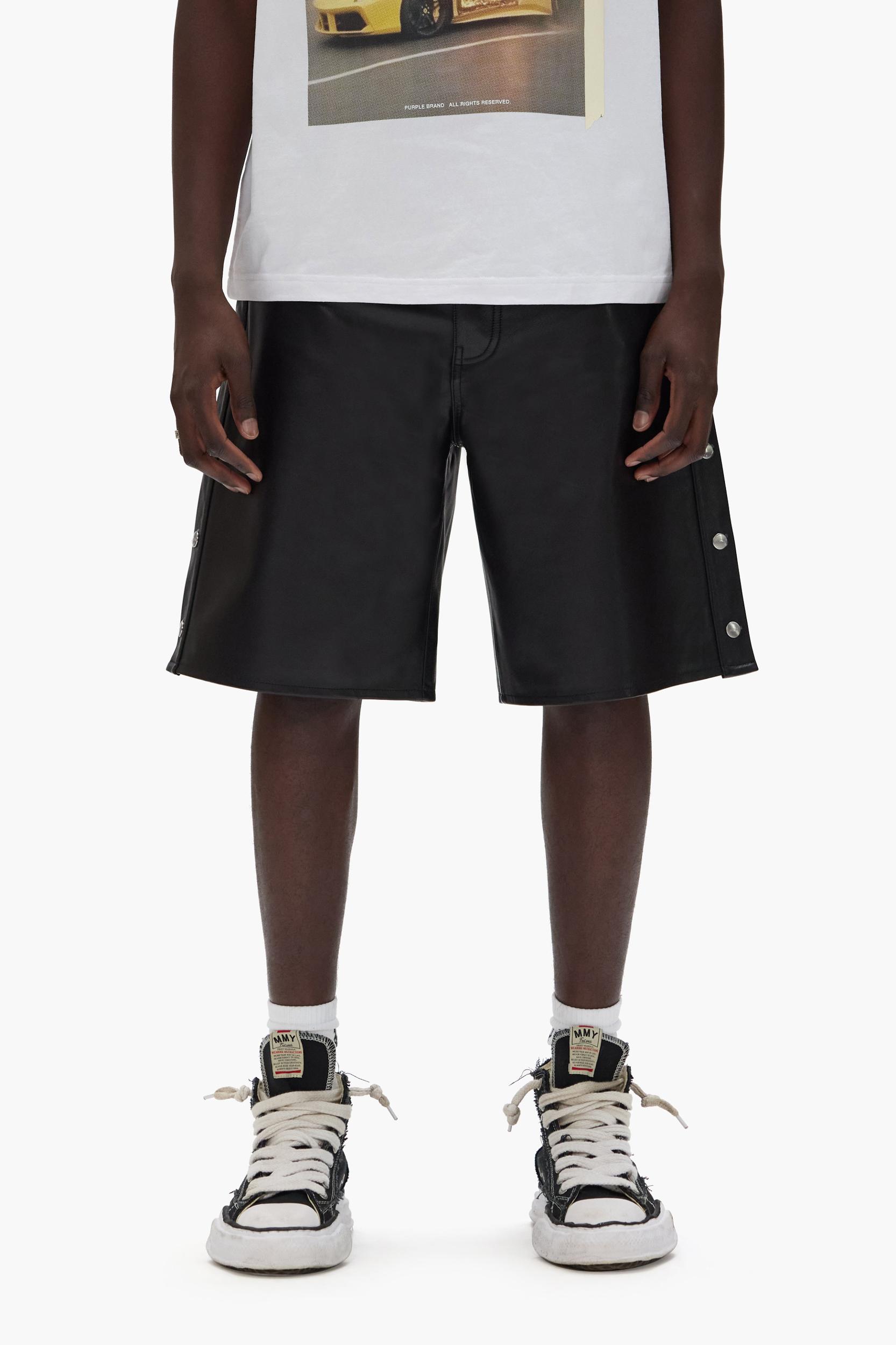 Leather Tearaway Shorts Male Product Image