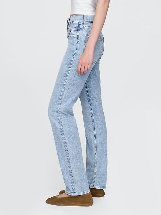 High Rise Studded &apos;90s Straight Jeans Product Image